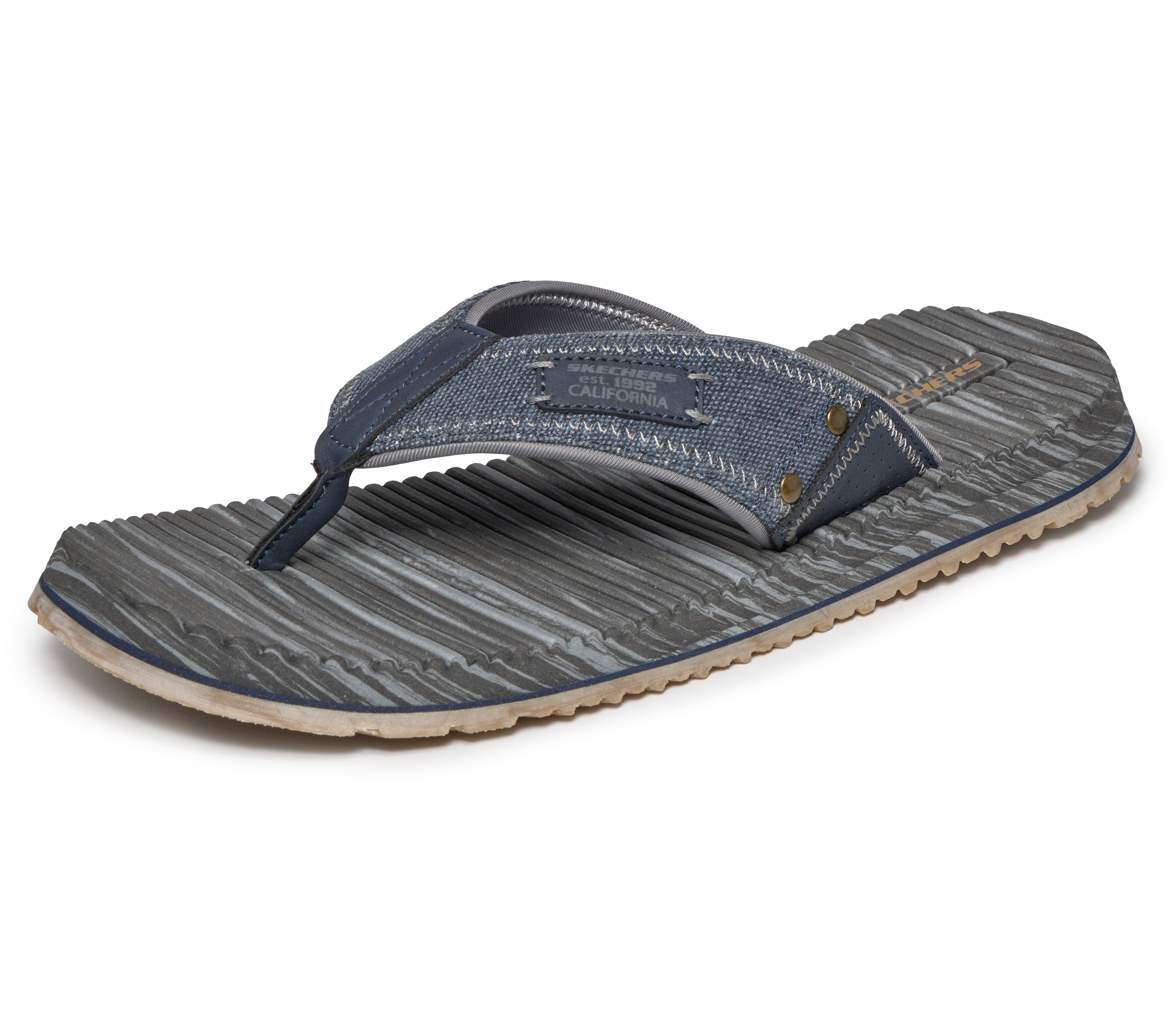 Skechers QUILL Zehentrenner Sommerschuh, Strandschuh, Urlaubsschuh im Materialmix