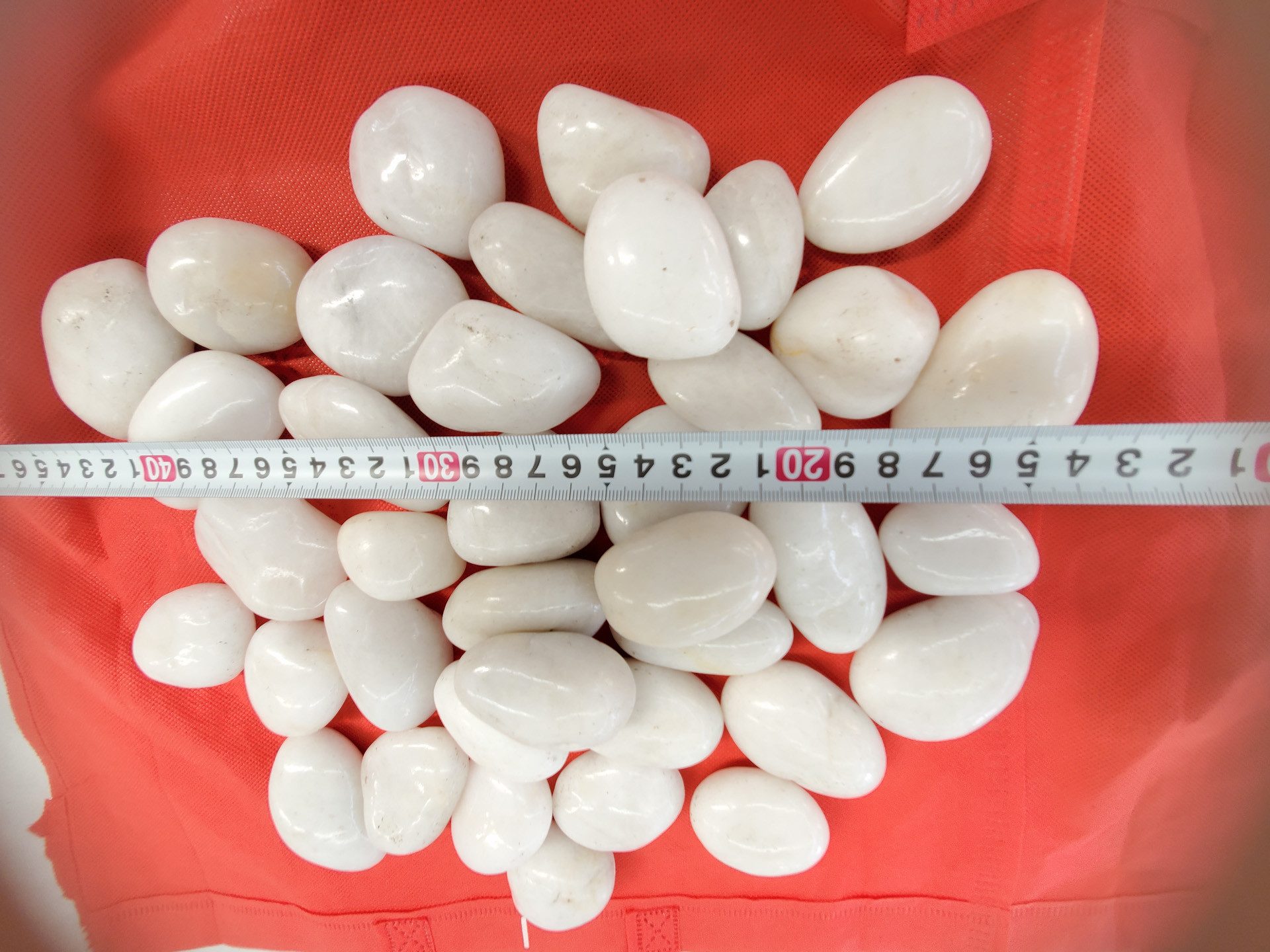 Aquagart Zierkies 80kg Polierter Kiesel Flusskiesel Gartenkies Zierkies weiß, (1 St)