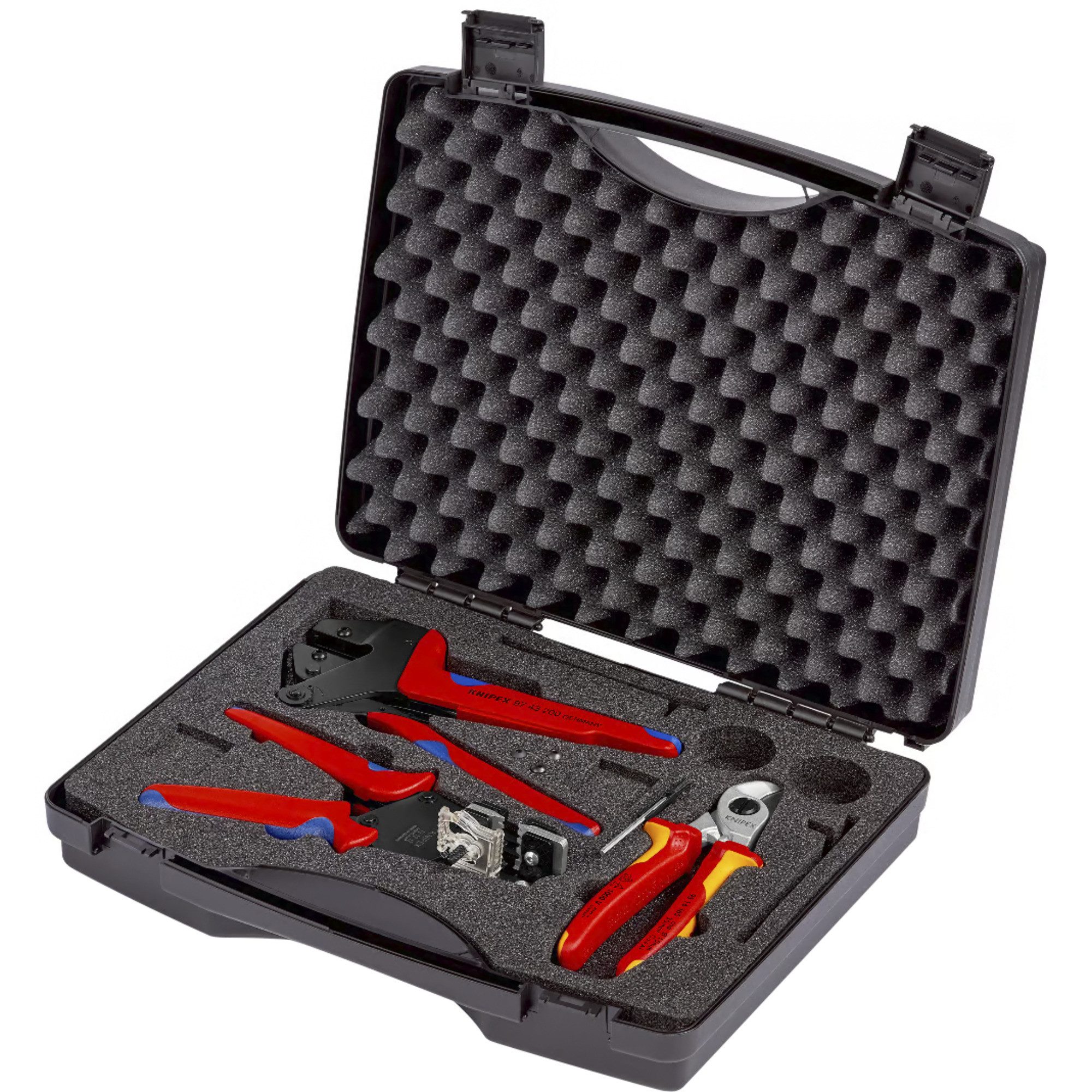 Knipex Werkzeugset KNIPEX Werkzeugkoffer für Photovoltaik, 3-teilig, (3-tlg)