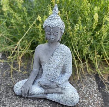 Stone and Style Gartenfigur Steinfigur meditierender Shiva