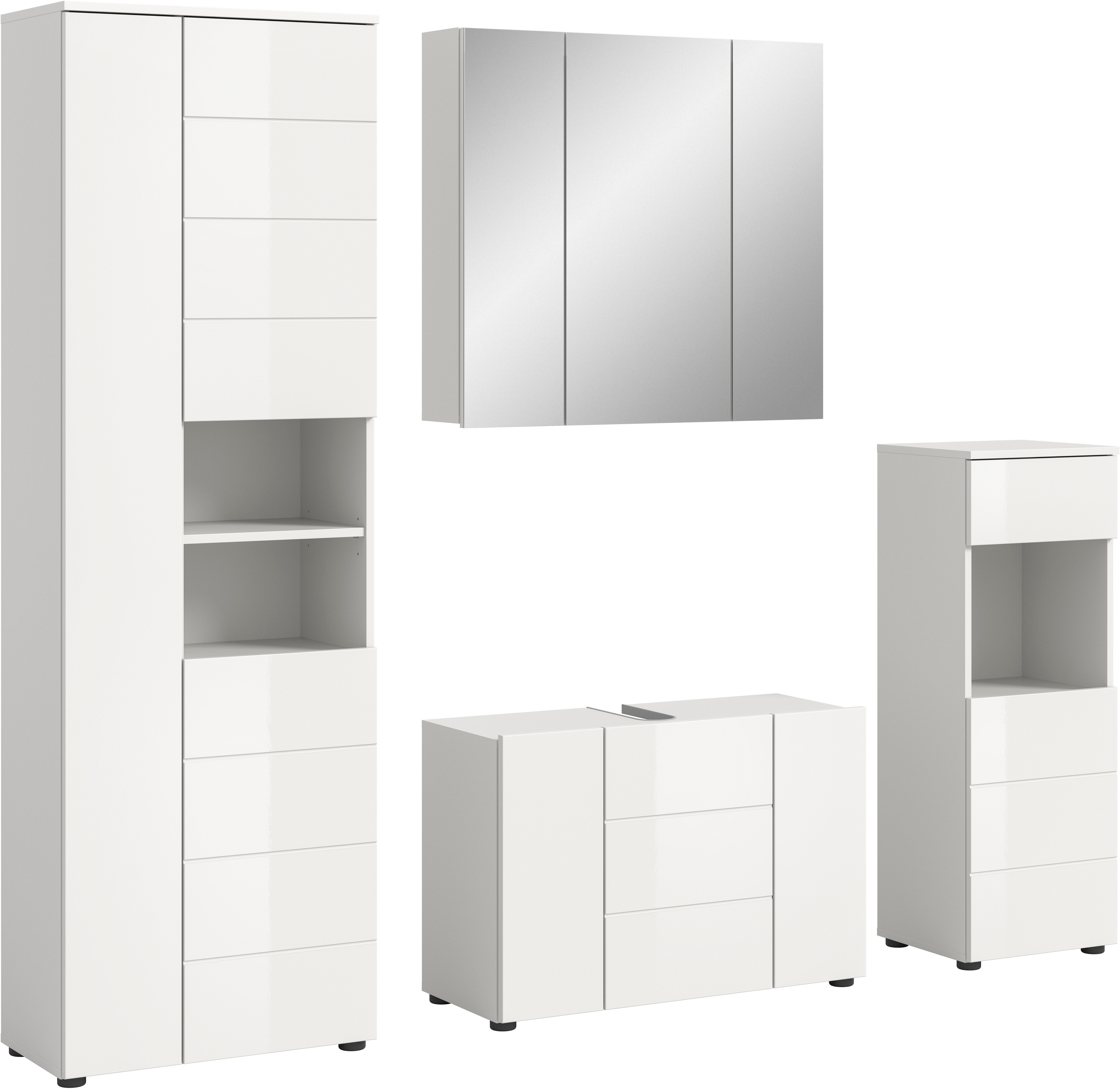 welltime Badmöbel-Set Biel, Höhe 190 cm, günstig online kaufen