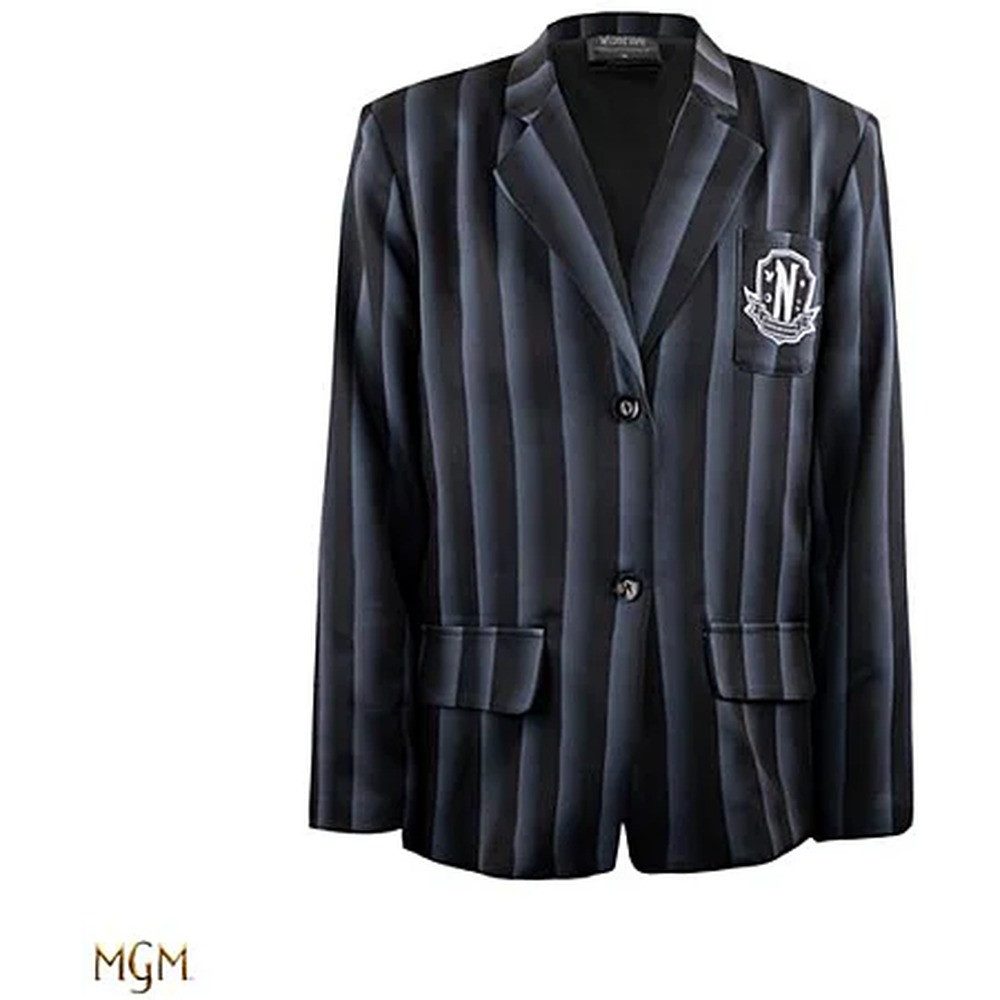 Cinereplicas Hemdbluse Nevermore Academy gestreifte Bluse
