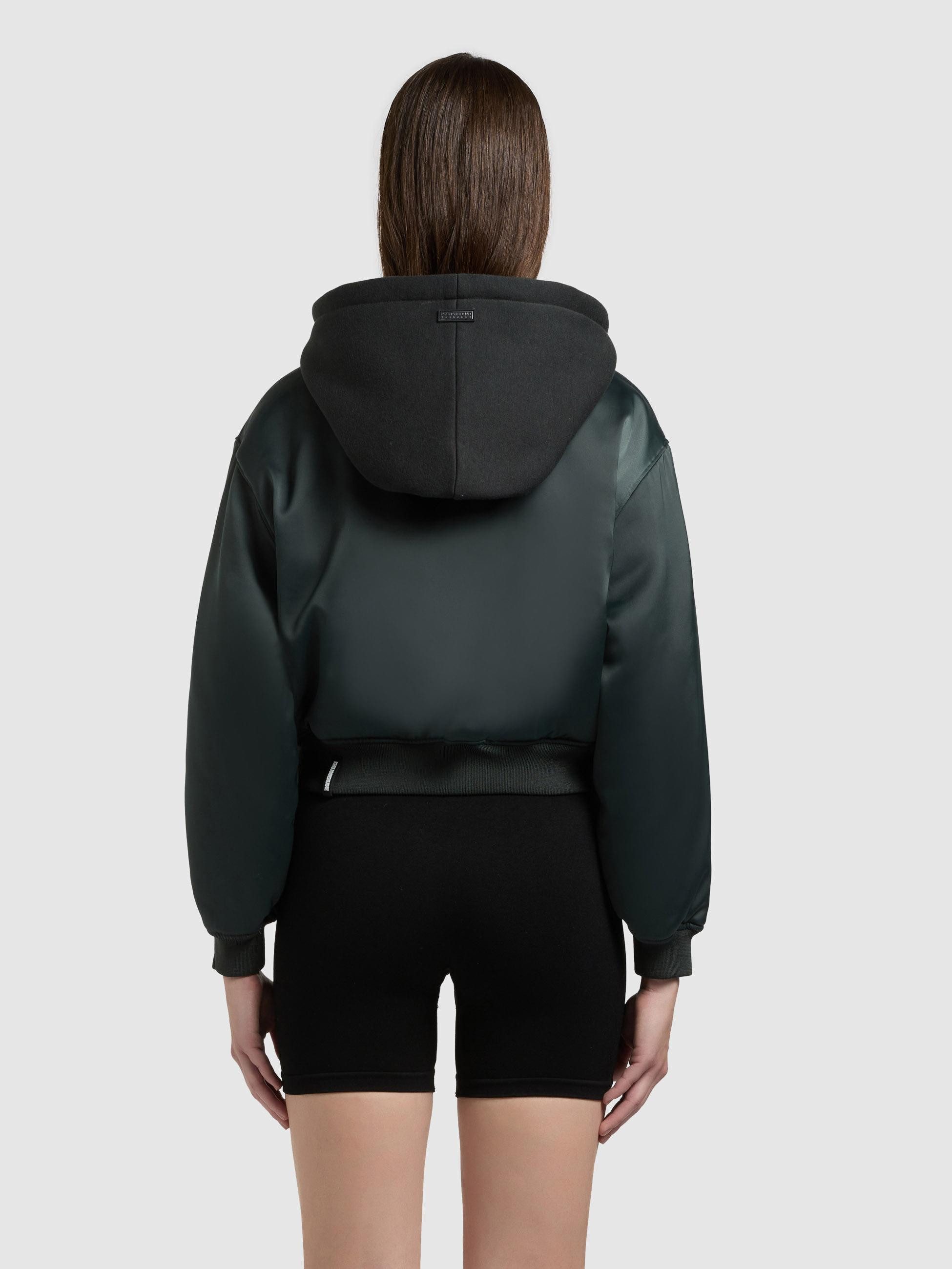 khujo Collegejacke Chani Kurze Damen Bomberjacke mit Kapuze