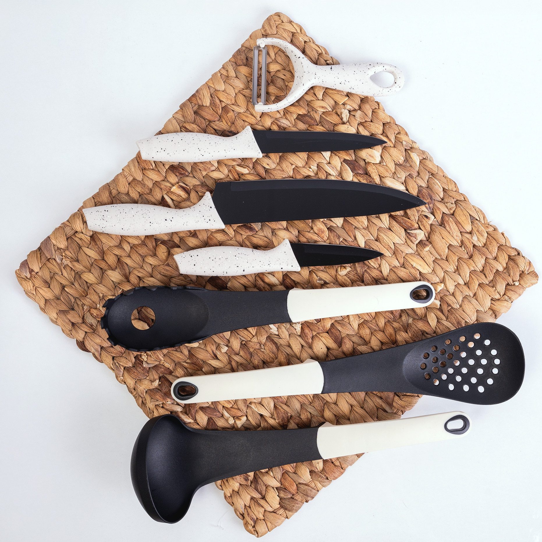 Zilner Topf-Set Stylische beige Töpfe – Modernes Design & Hervorragende Qualität, Aluminiumguss, Aluminium, Edelstahl, Keramik (Die Töpfe sind in einem unvergleichlich schönen Beigeton gehalten!, 21-tlg., Es ist eine perfekte Geschenkidee für jeden Anlass), Innovative Aroma Knob-Griffe