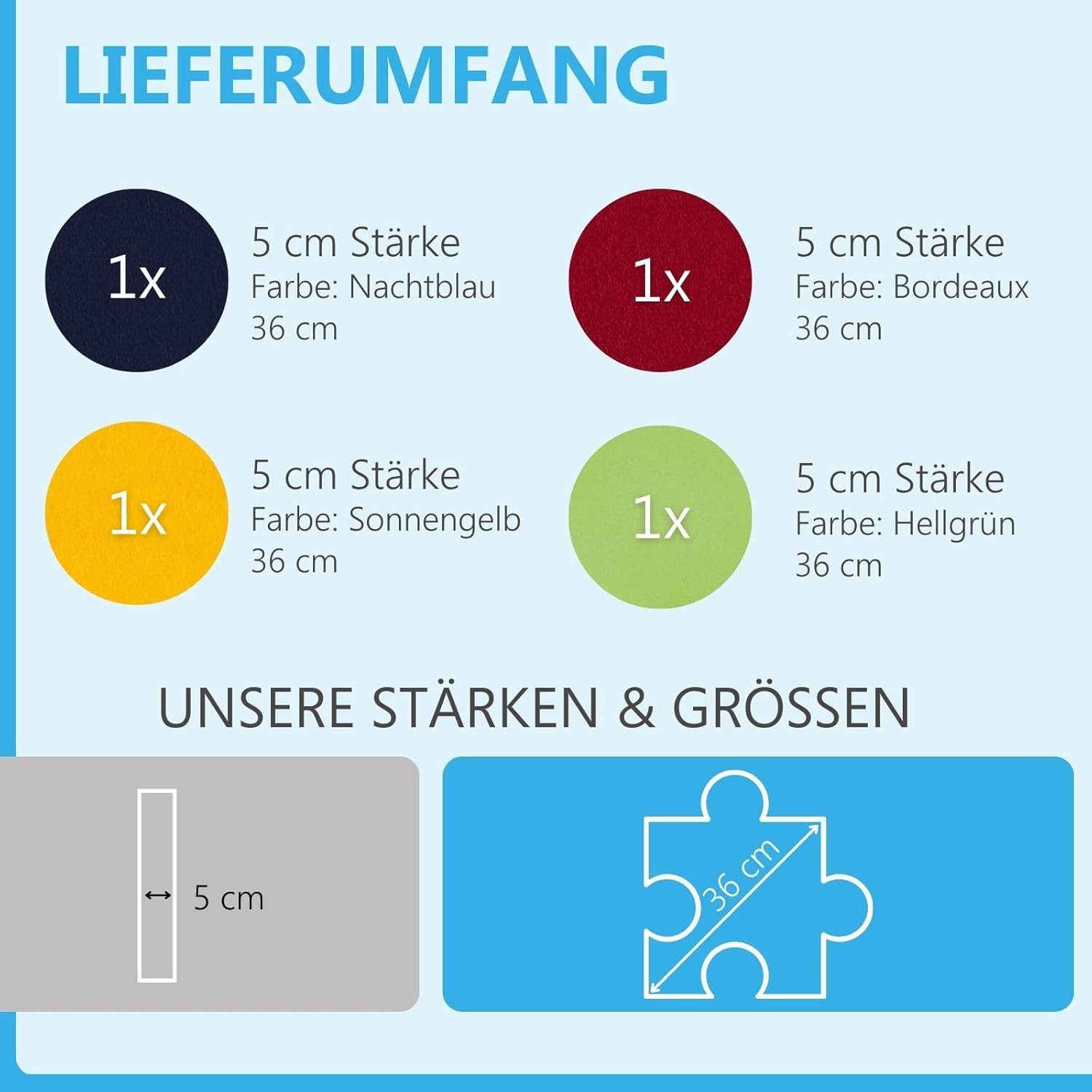 platino24 Akustikplatte Schallabsorber-Set PUZZLE aus Basotect günstig online kaufen