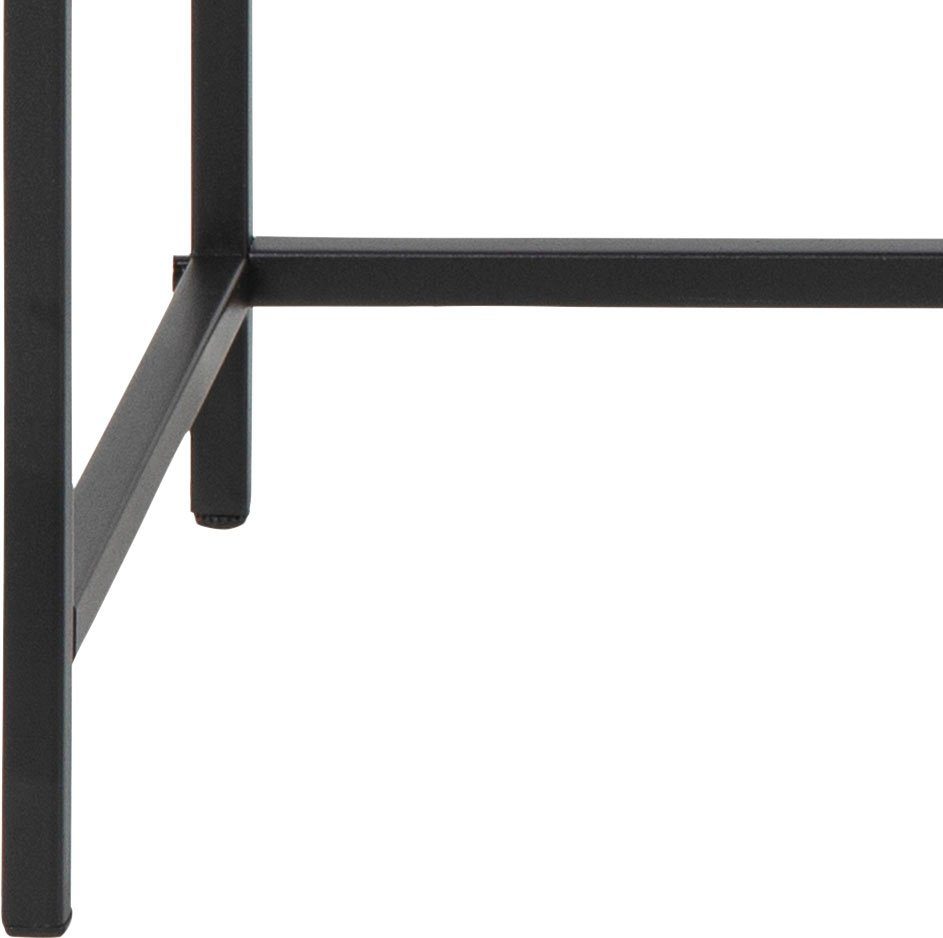 Konsolentisch, Esche schwarz Varianten schwarz 1 weiteren 120 und | cm, Einlegeboden, GROUP Breite in ACTONA Esche Metallgestell