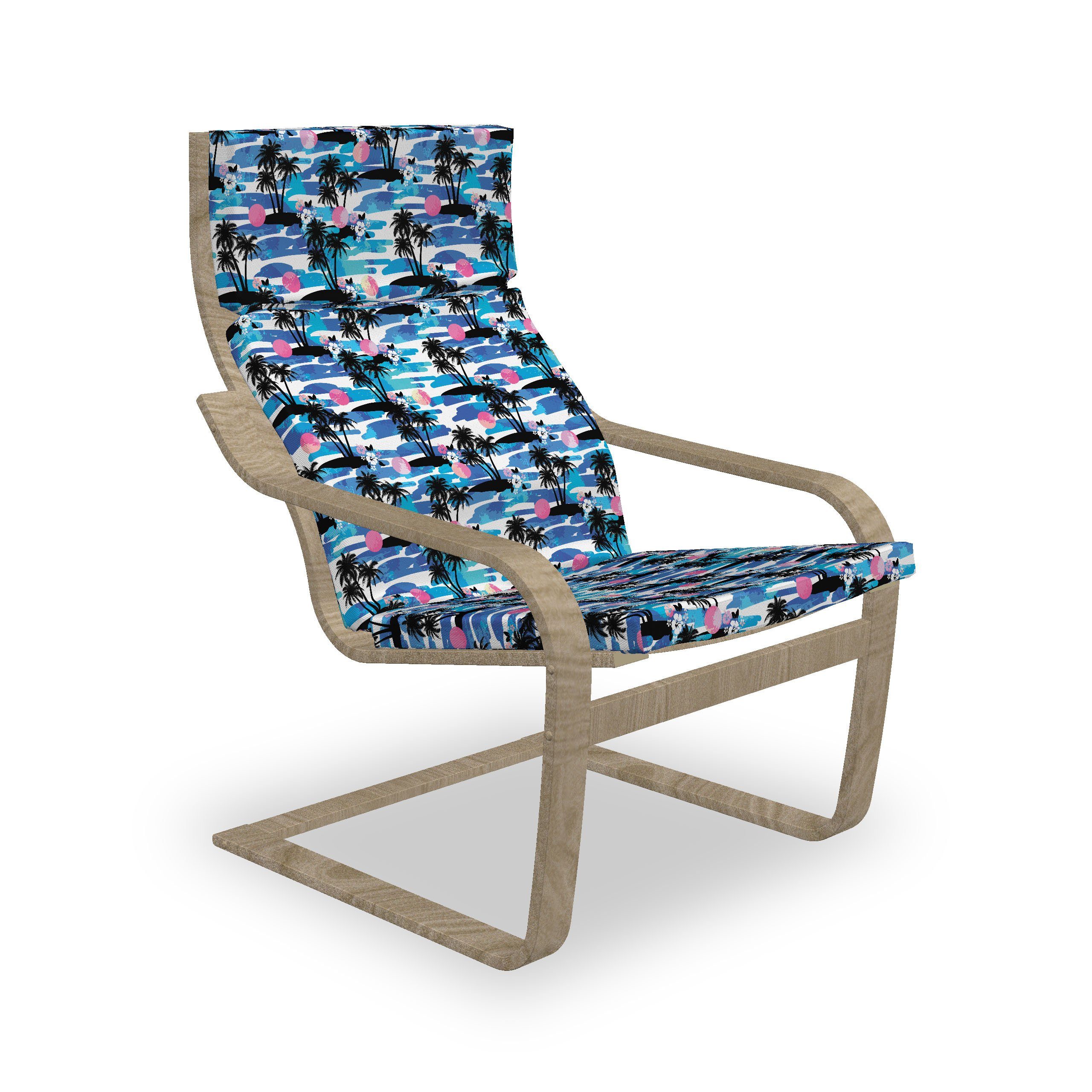 Abakuhaus Stuhlkissen Sitzkissen mit Stuhlkissen mit Hakenschlaufe und Reißverschluss, Tropisch Hawaiian Aloha Konzept