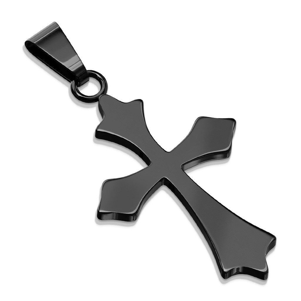 Anhänger Set Anhänger Keltenkreuz Schwarz aus Edelstahl Unisex