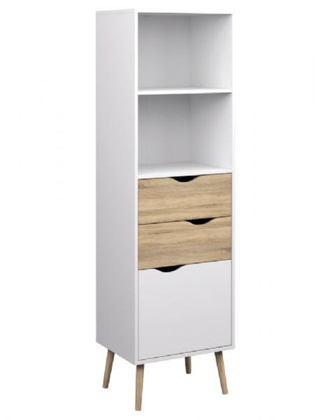 ebuy24 Regal Napoli Regal mit 2 Schubladen, 1 Tür und 2 Ablagen