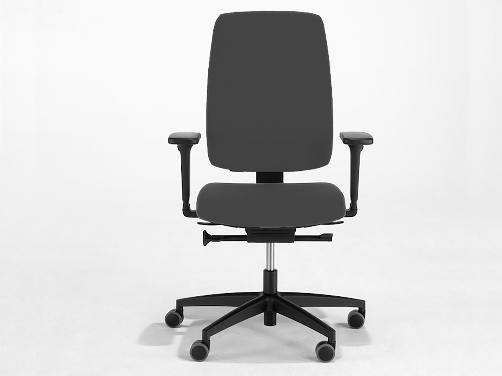 Mauser Sitzkultur Schreibtischstuhl, Ergonomisch-er Bürostuhl Grau, moderner hochwertiger Armlehnen-stuhl