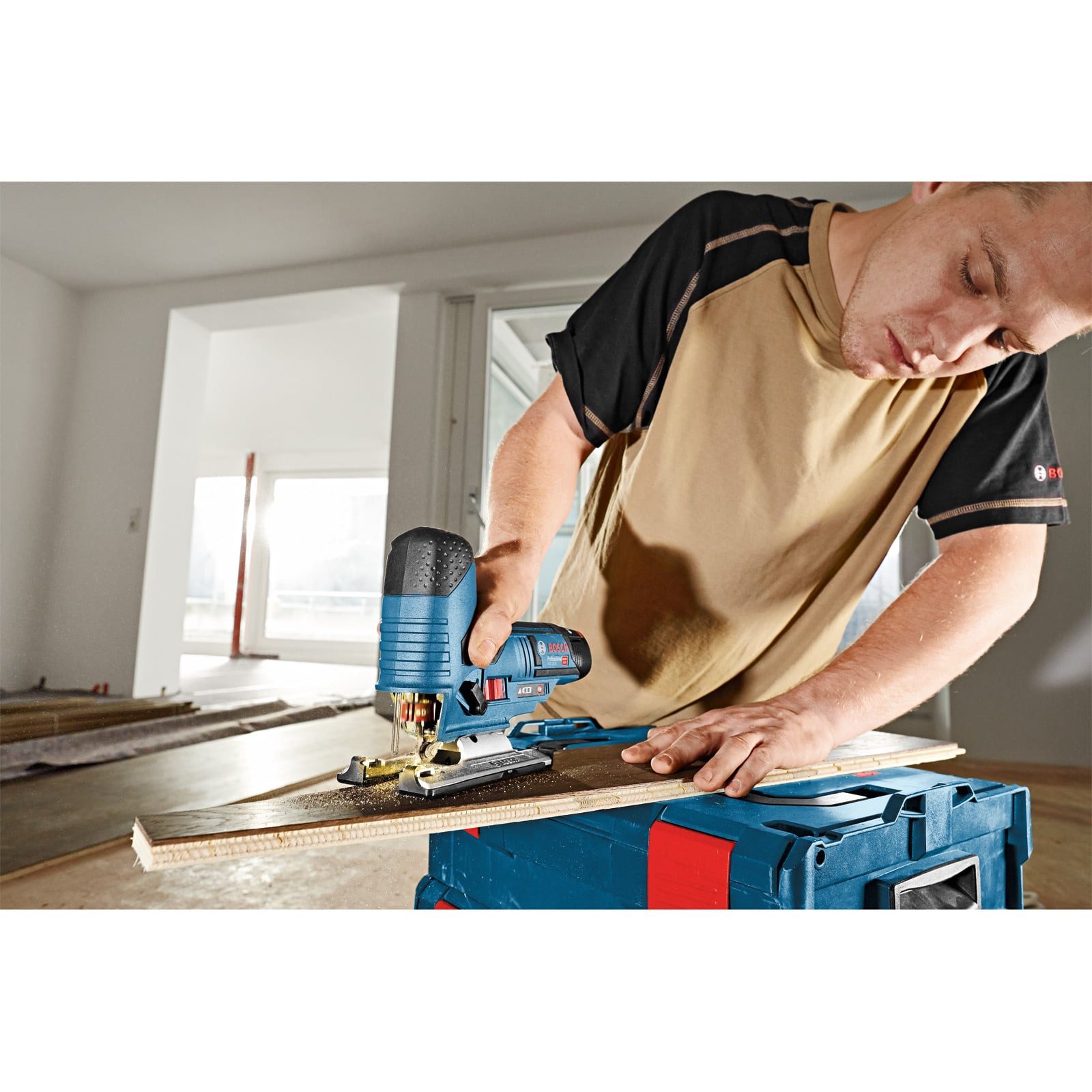 BOSCH Akku-Stichsäge Bosch Akku-Stichsäge GST 12V-70 Solo in L-Boxx - 06015A1002