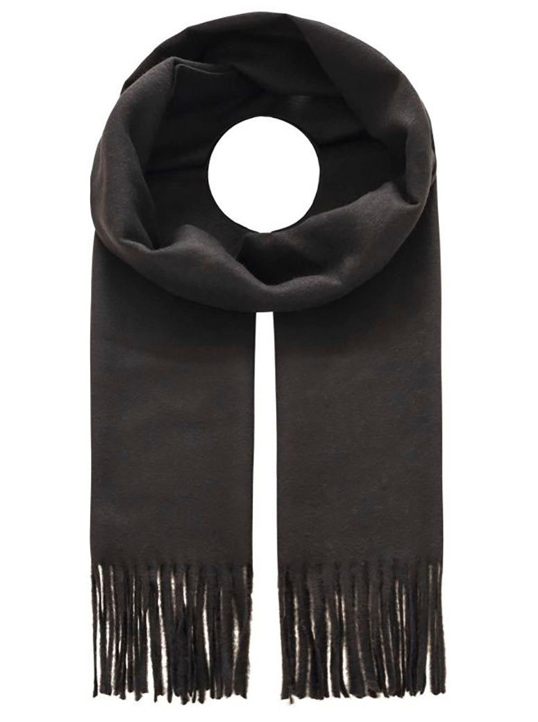 Zwillingsherz Schal "Wollmix Uni", mit Fransenabschluss günstig online kaufen