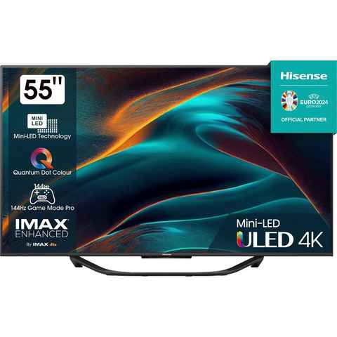 Hisense 55U7KQ Mini-LED-Fernseher (139 cm/55 Zoll, 4K Ultra HD, Smart-TV)