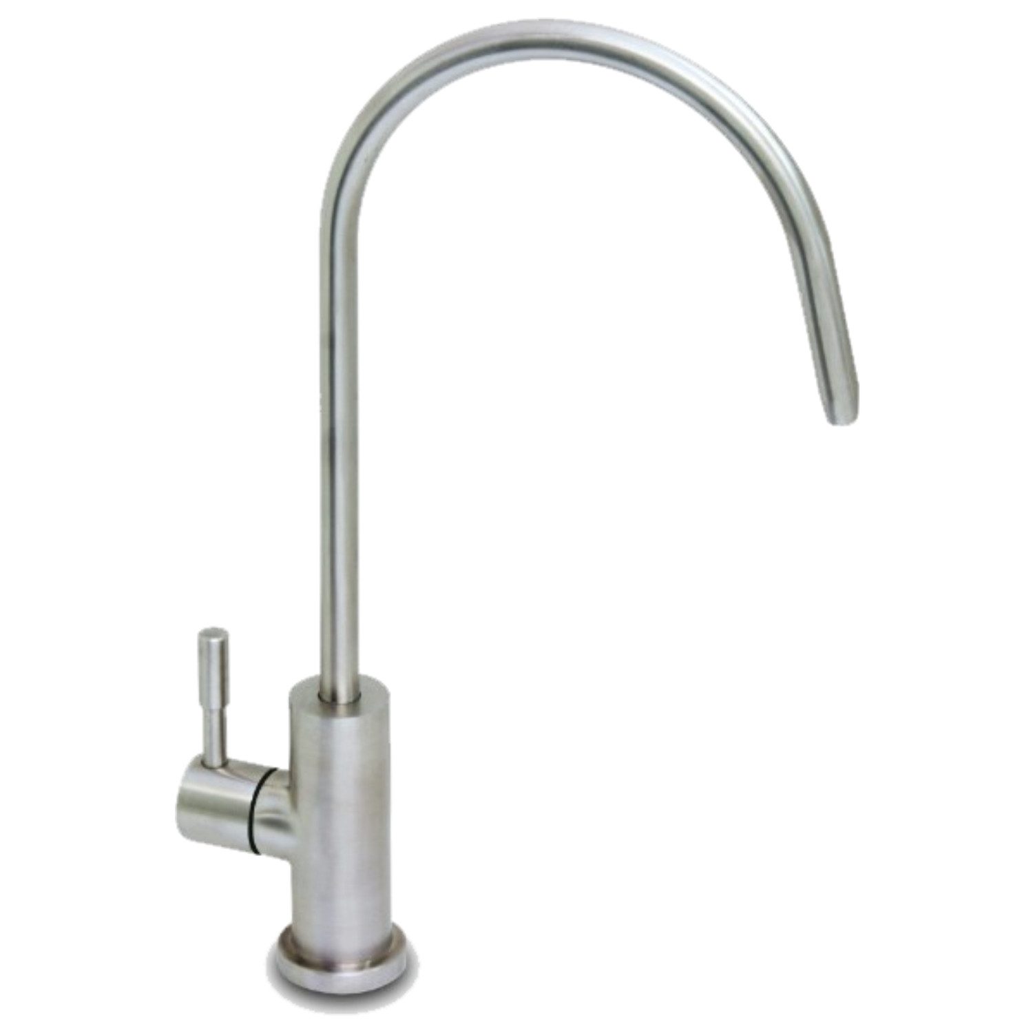 BieTal Küchenarmatur BieTal® Wasserhahn Trinkwasserhahn Edelstahl 1-Wege C-Auslauf