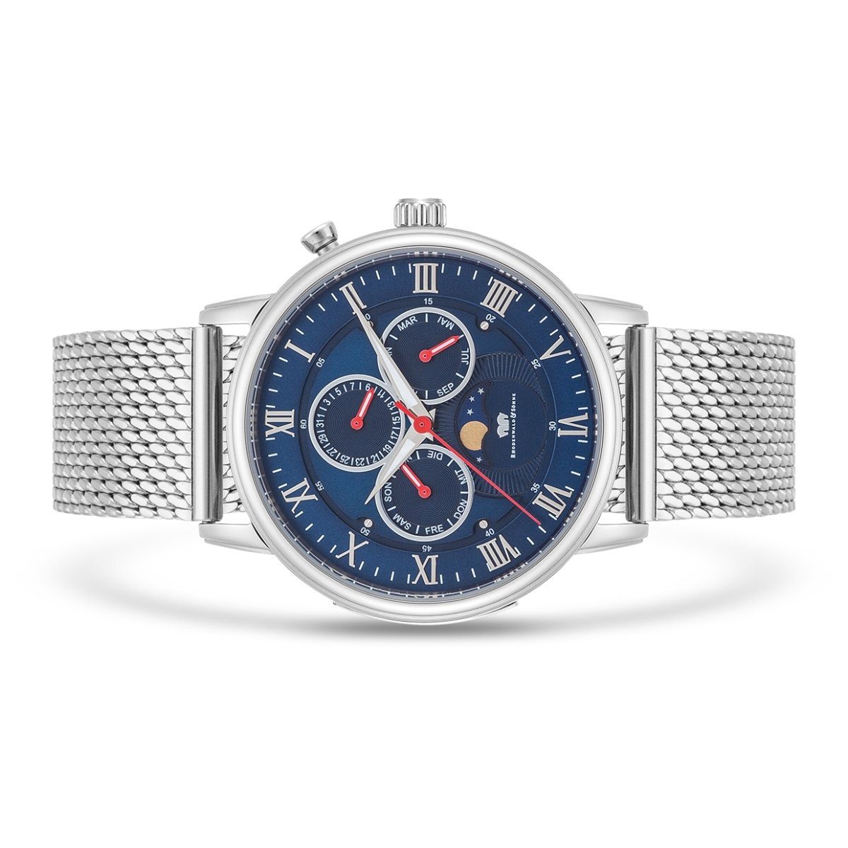 Rhodenwald & Söhne Multifunktionsuhr Moontime II silber, mit Quarzwerk günstig online kaufen