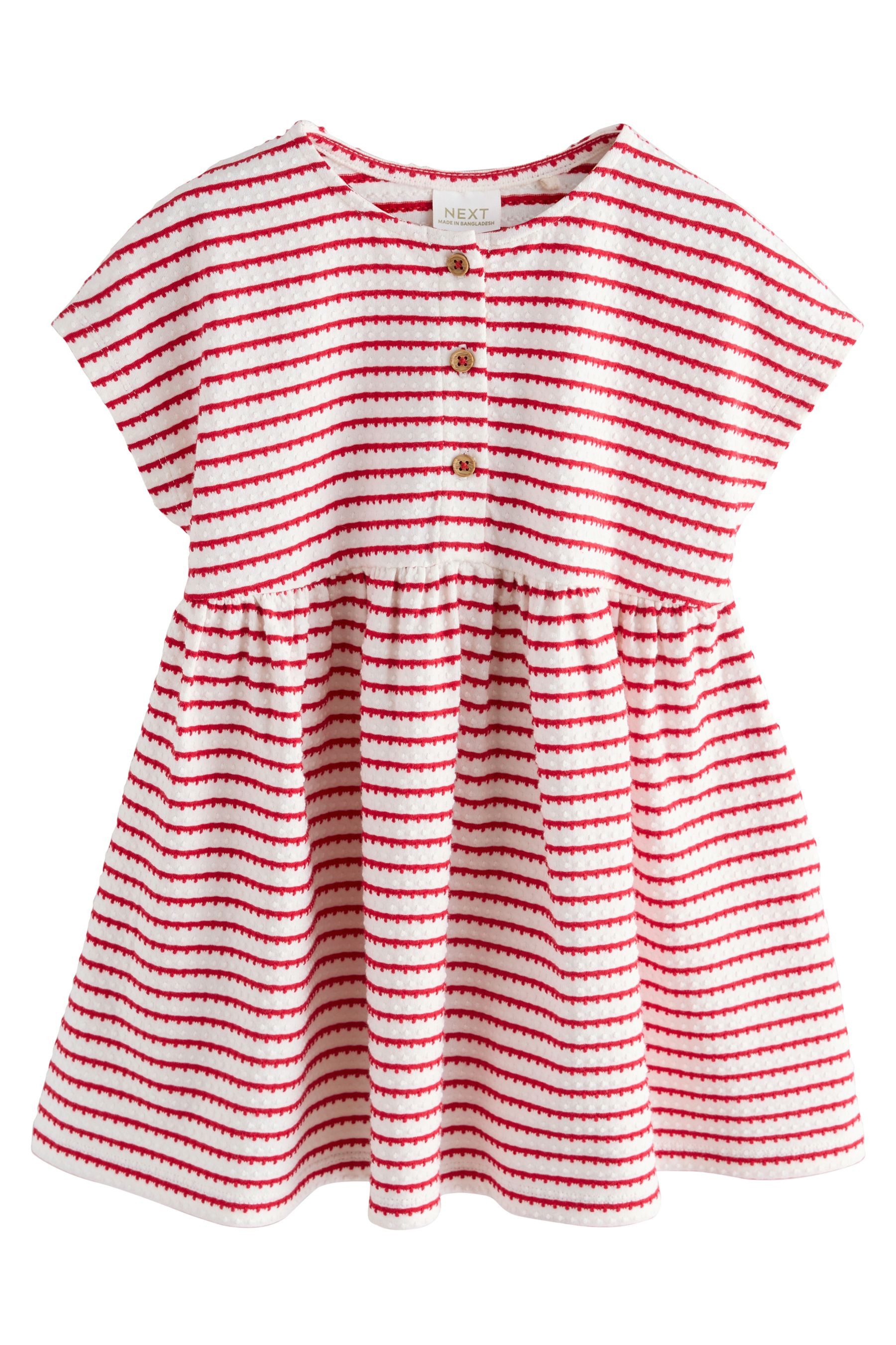 Next Jerseykleid Strukturiertes Jersey-Kleid (1-tlg)