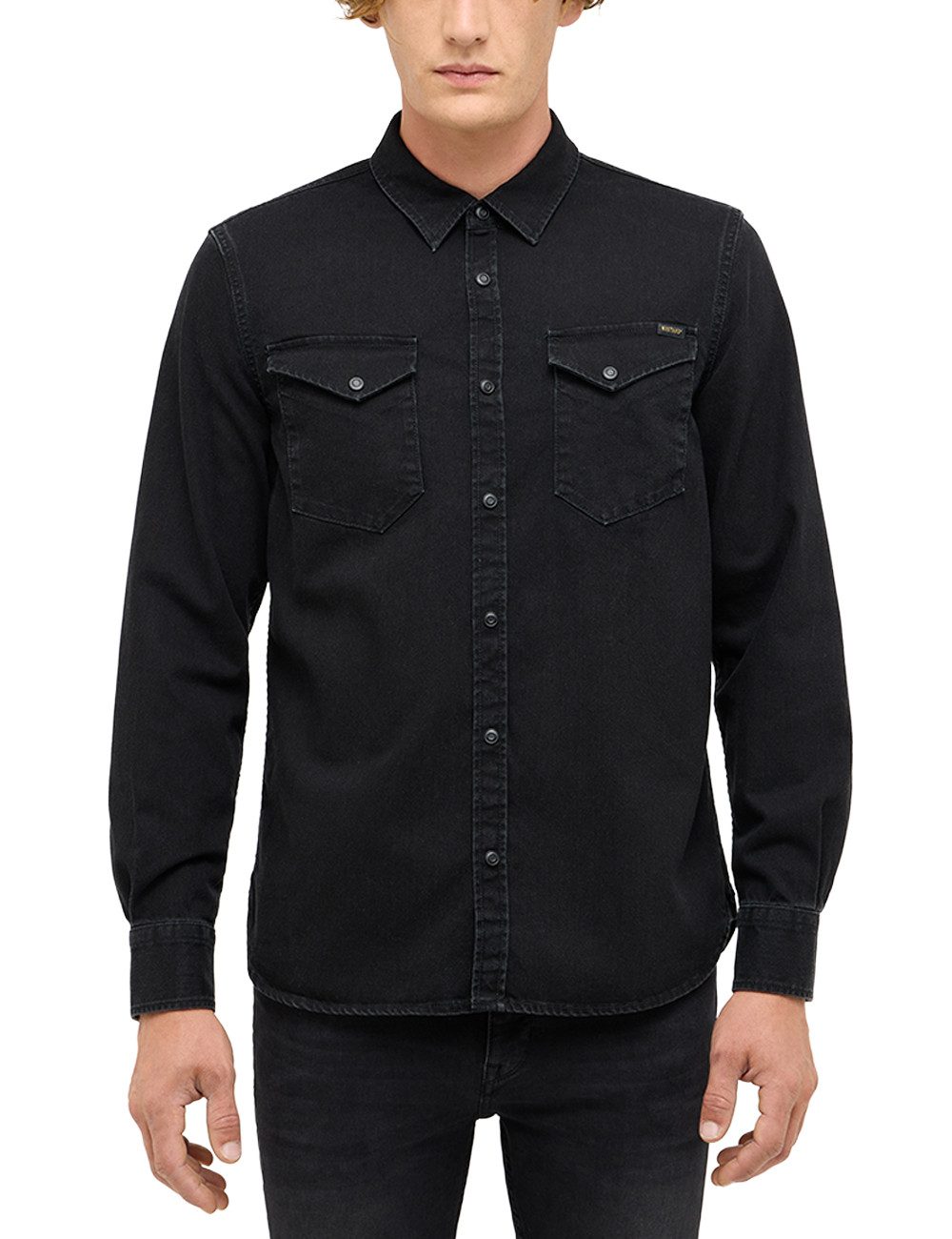 MUSTANG Langarmhemd Herren Style Duver