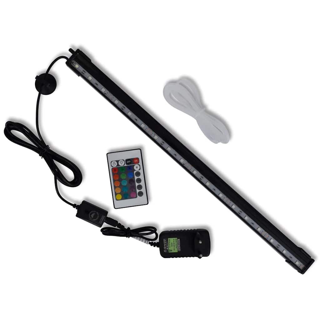 vidaXL LED Aquariumleuchte LED Aquarium-Leuchte Bubble Lampe RGB 48 cm