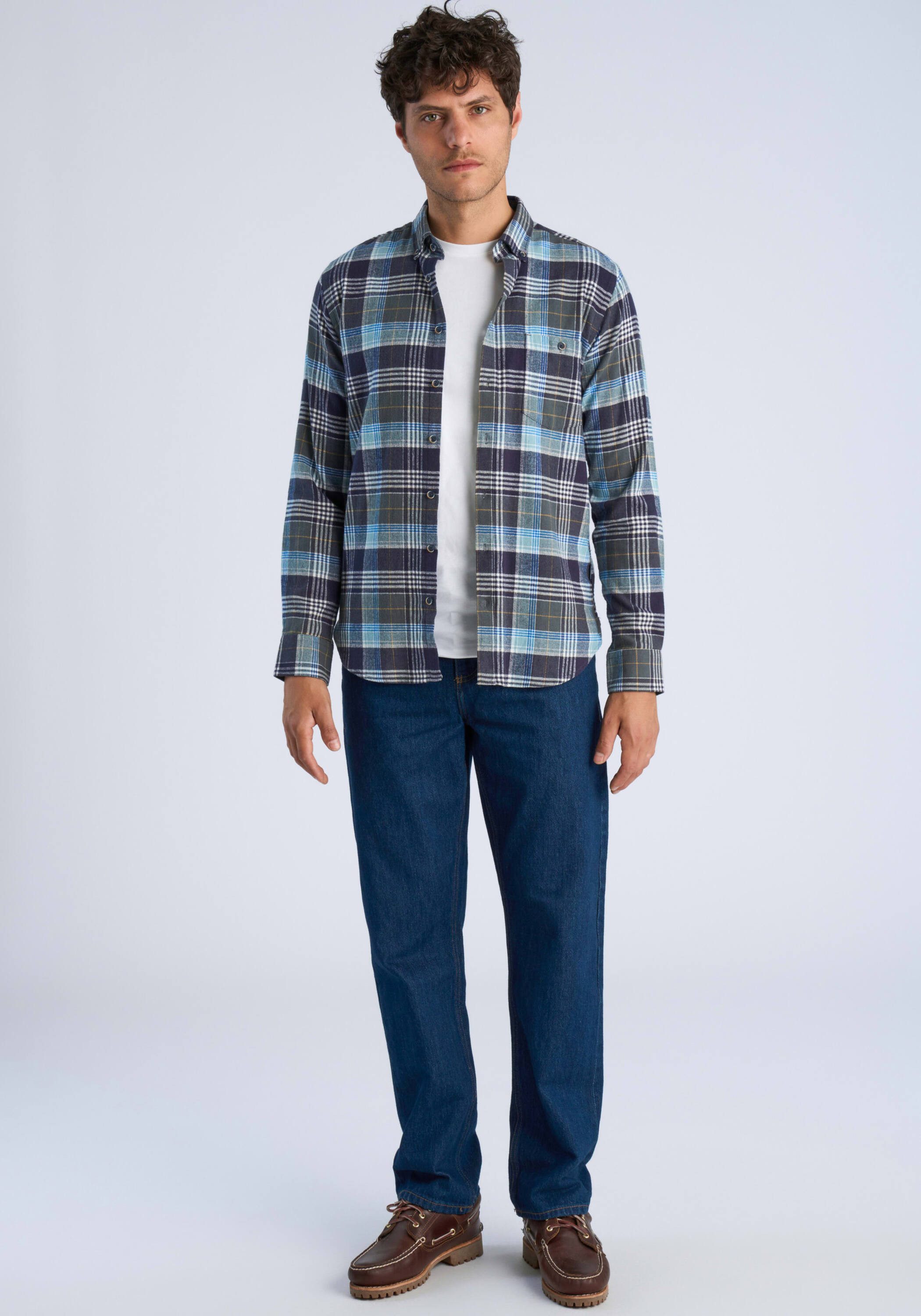 LINDBERGH Businesshemd Business-Casual-Hemd (Langarm) Relaxed Fit – Bild 4 von 5