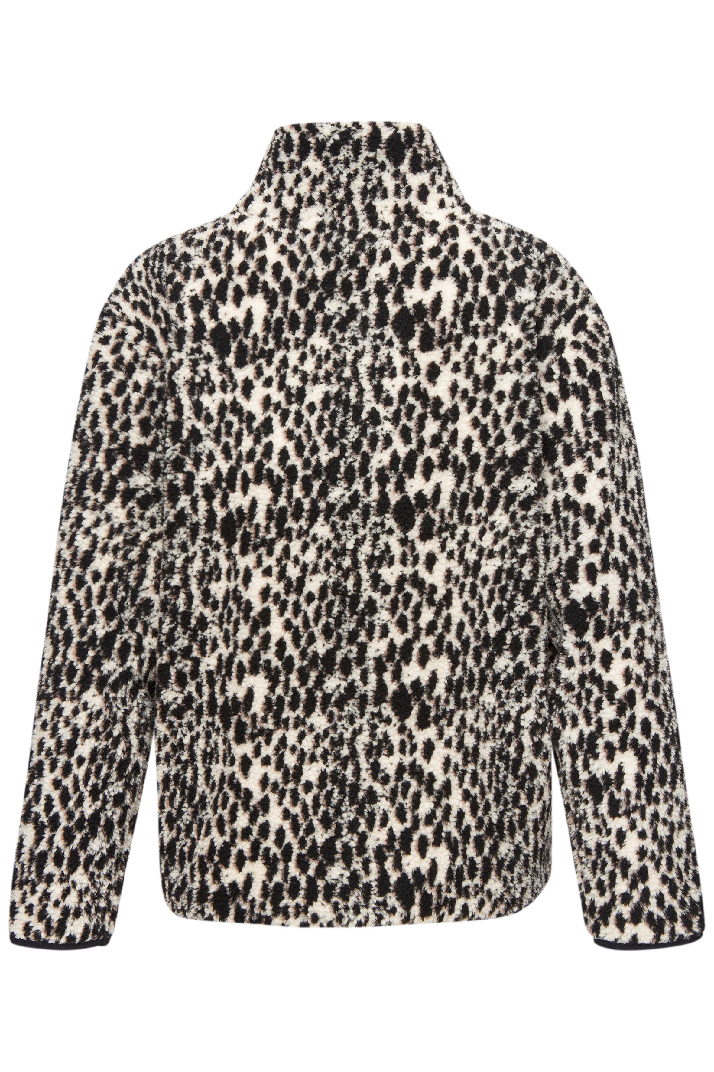 LASCANA Fleecejacke mit elegantem Leo-Muster – Bild 4 von 5