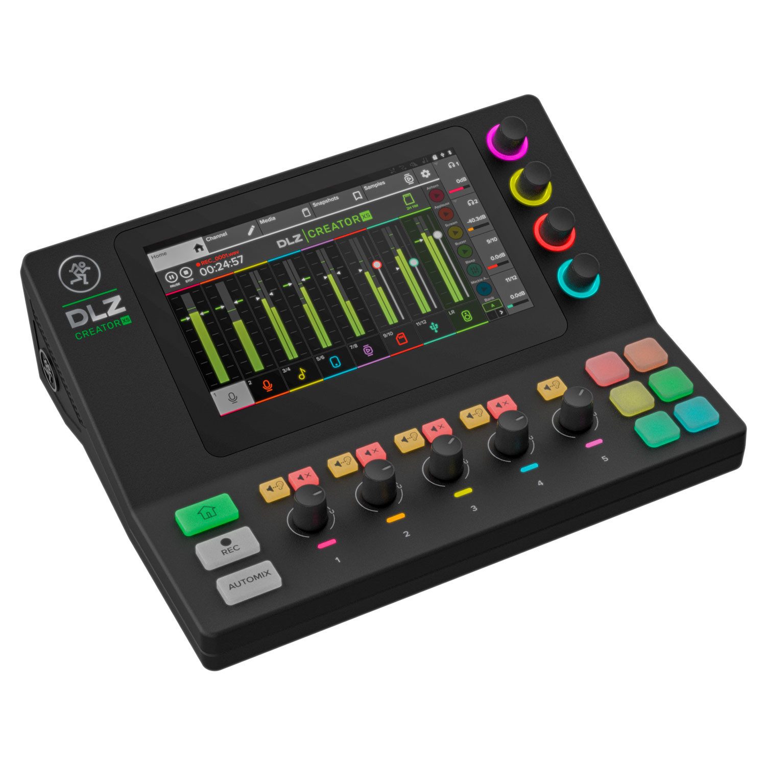 Mackie Mischpult DLZ Creator XS Streaming Mixer Digitales Aufnahmegerät