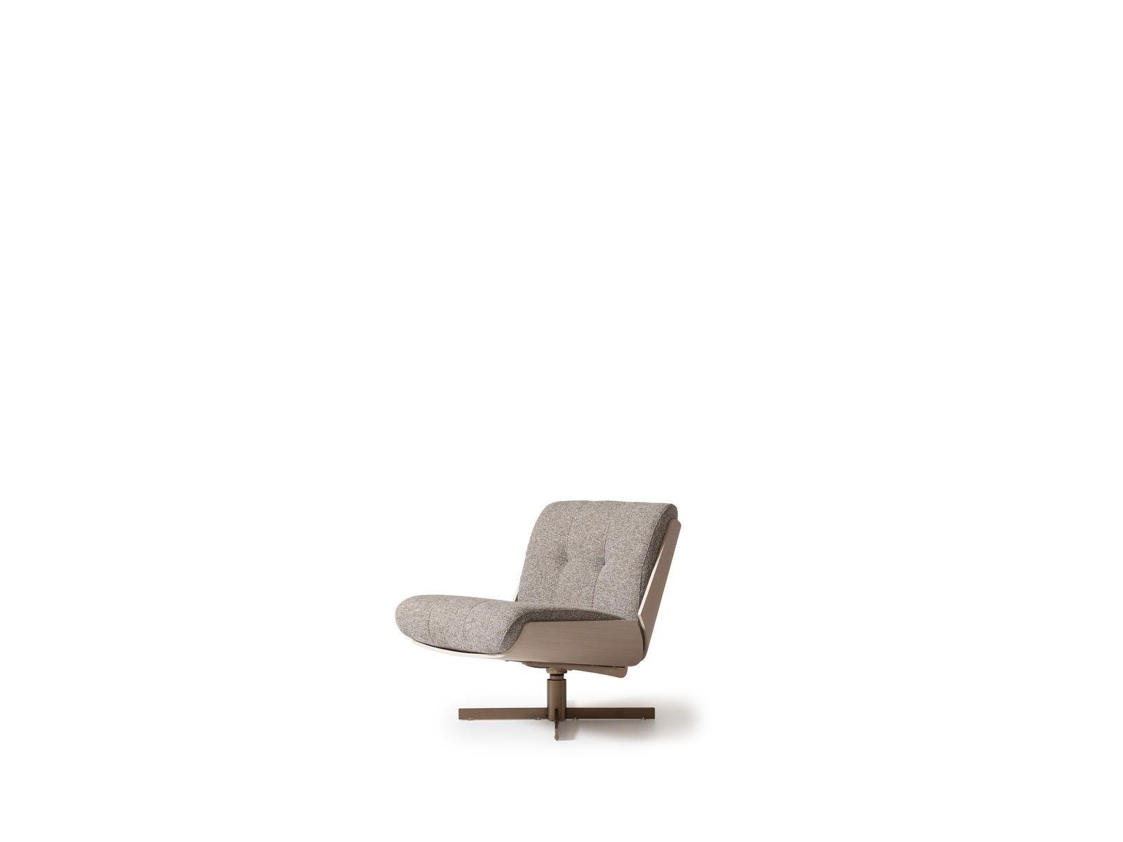 JVmoebel Drehstuhl Luxus Drehstuhl Sessel Einsitzer Grau Wohnzimmer Clubsessel (1 St), Made in Europa