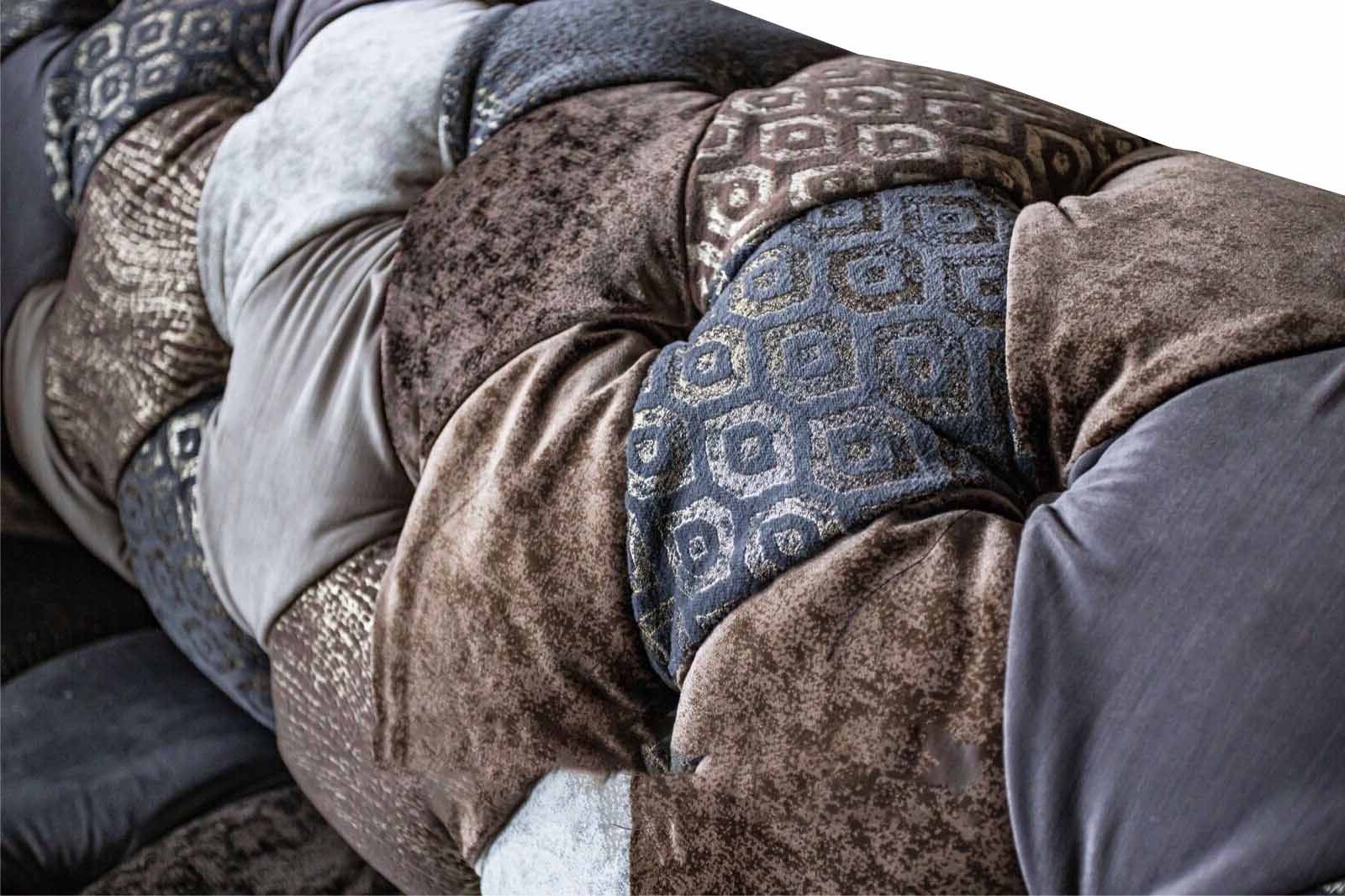 Xlmoebel Chesterfield-Sofa Modernes Chesterfield-Sofa aus hochwertigem Stoff in eleganter Optik, Hergestellt in Europa