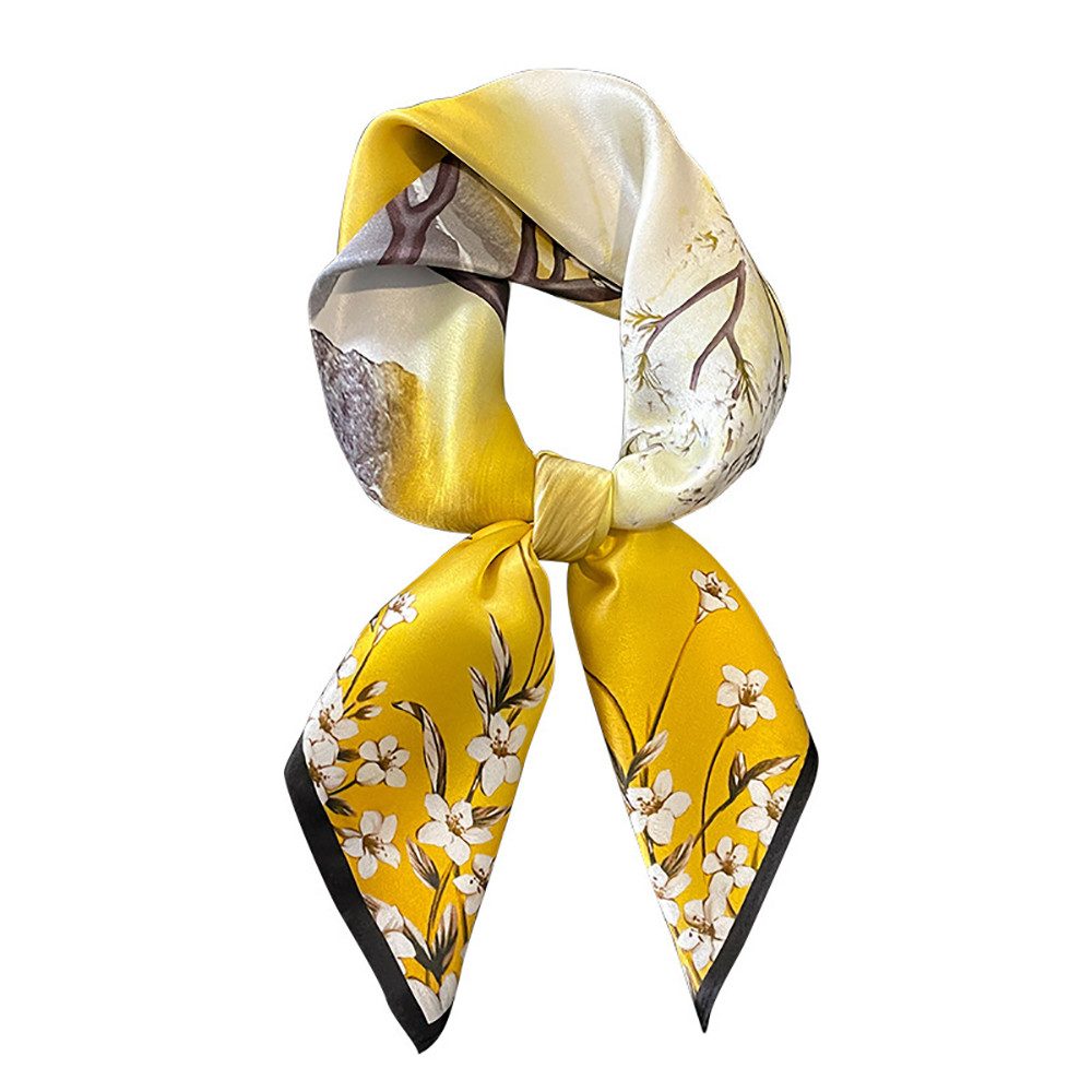 Modeschal Schal Damen mit Blumenmuster, Eleganter Schal