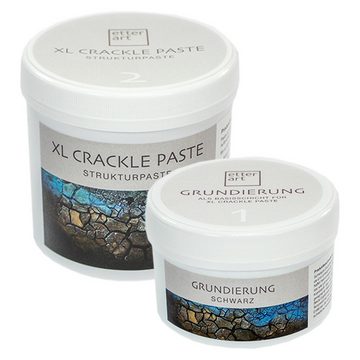 Etter Art Strukturpaste Etter Art XL CRACKLE PASTE - Set 2,3 kg (Schwarz)