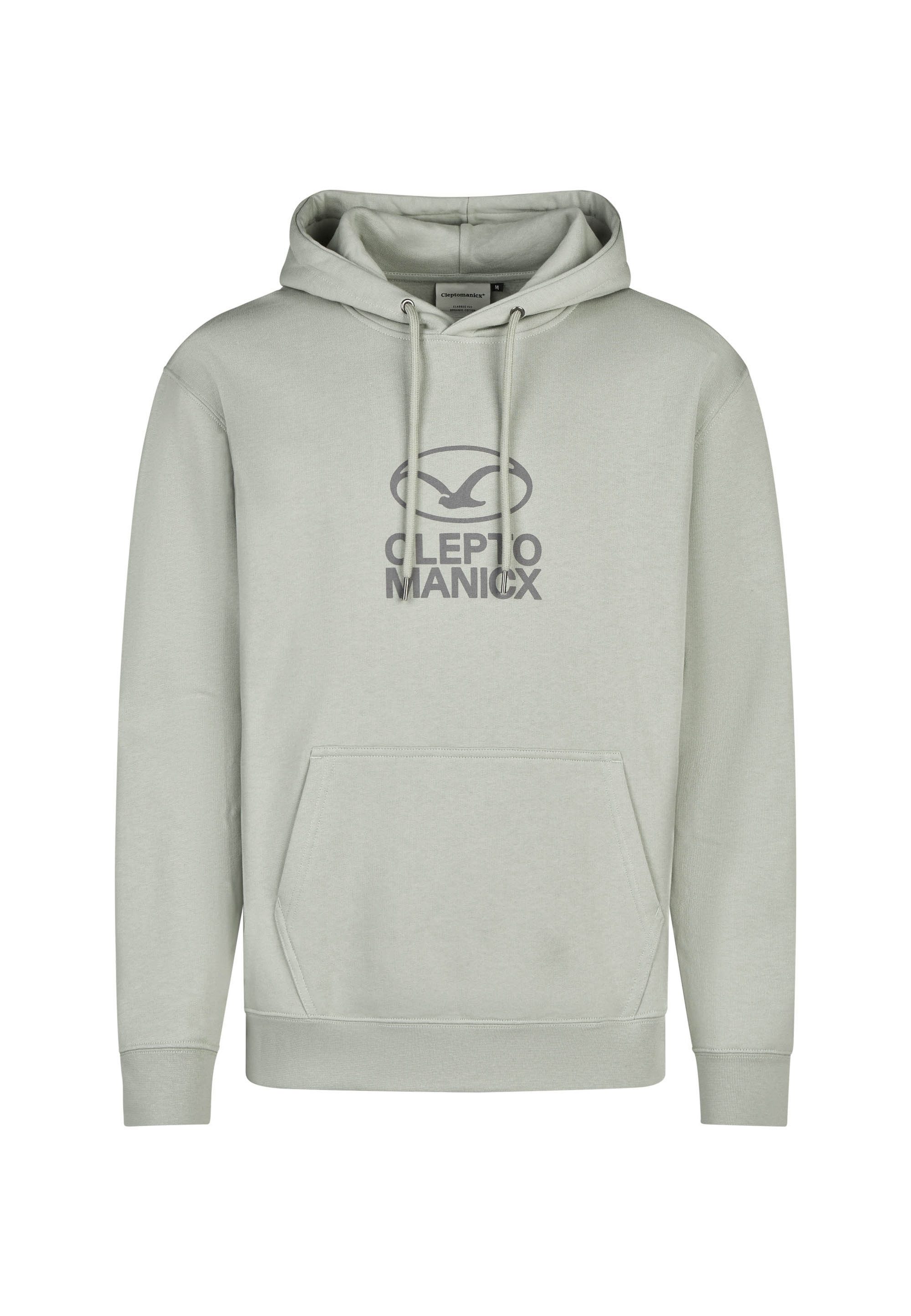 Cleptomanicx Kapuzensweatshirt Möwe Plate mit lässigem Frontprint