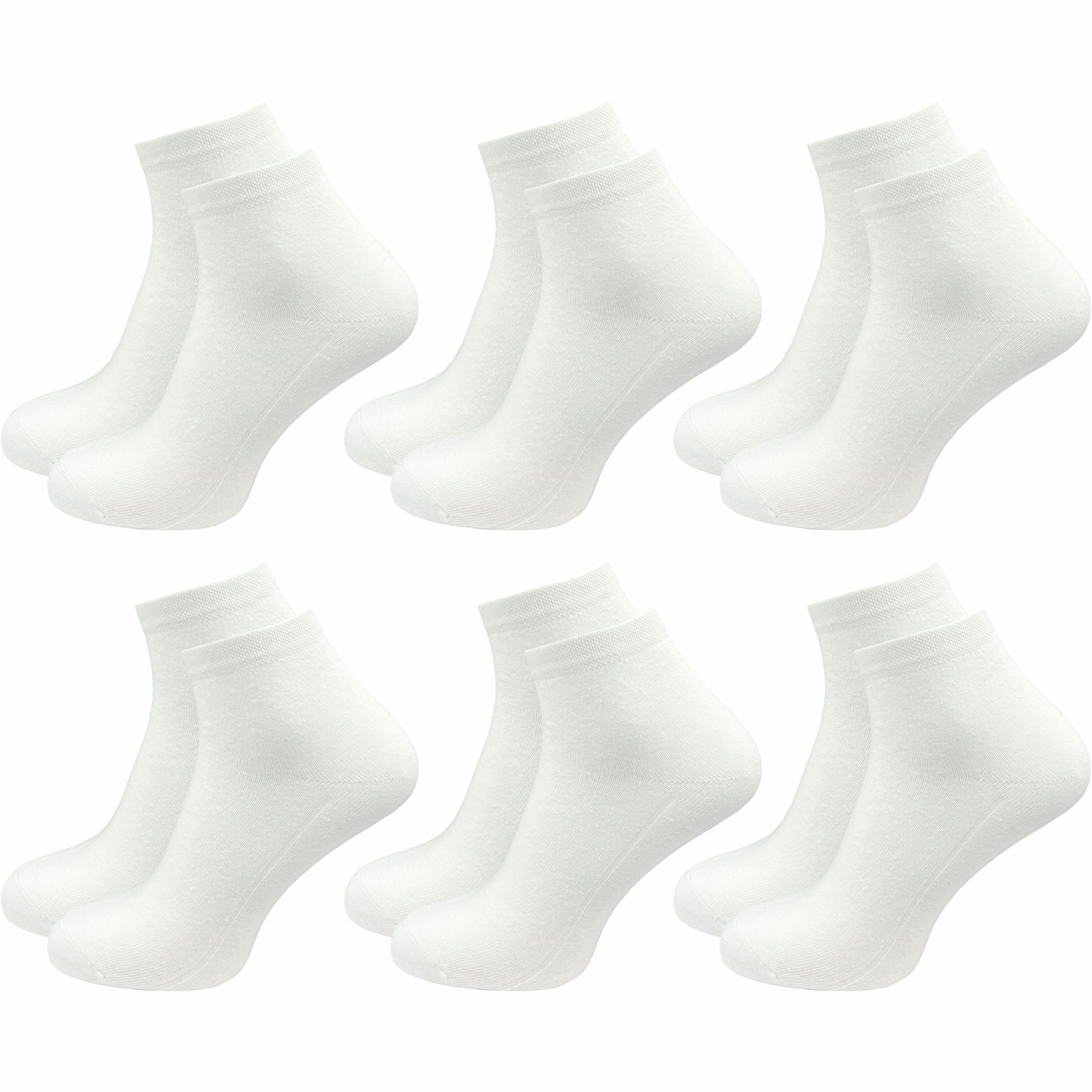 GAWILO Короткие носки für Herren, Quartersocken in schwarz & weiß - ohne drückende Naht (6 Paar) Schaft etwas länger als bei einer Sneaker Socke, daher kein rutschen