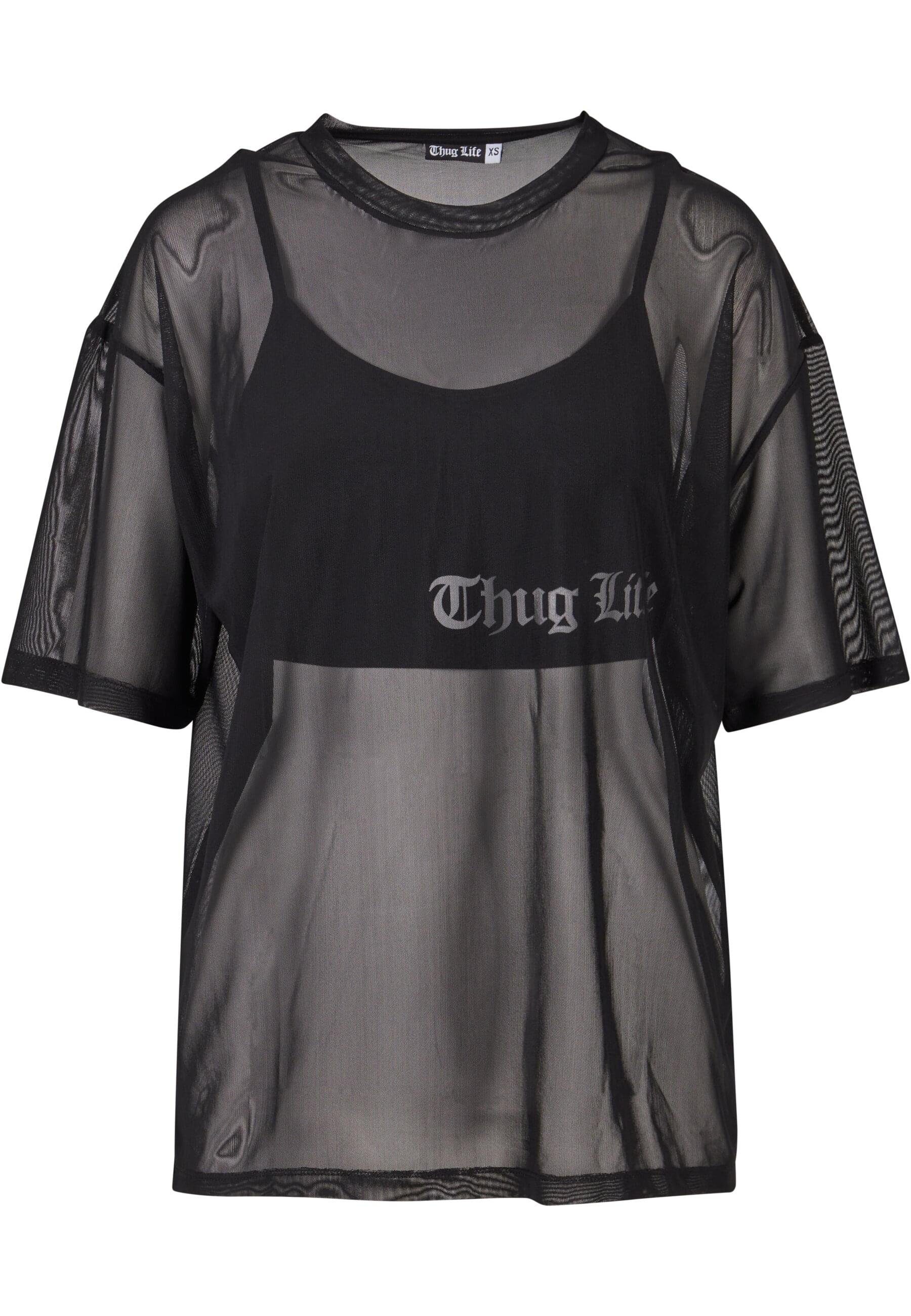 Thug Life Thug (1-tlg) Life Damen WaitaMinute Tshirt T-Shirt