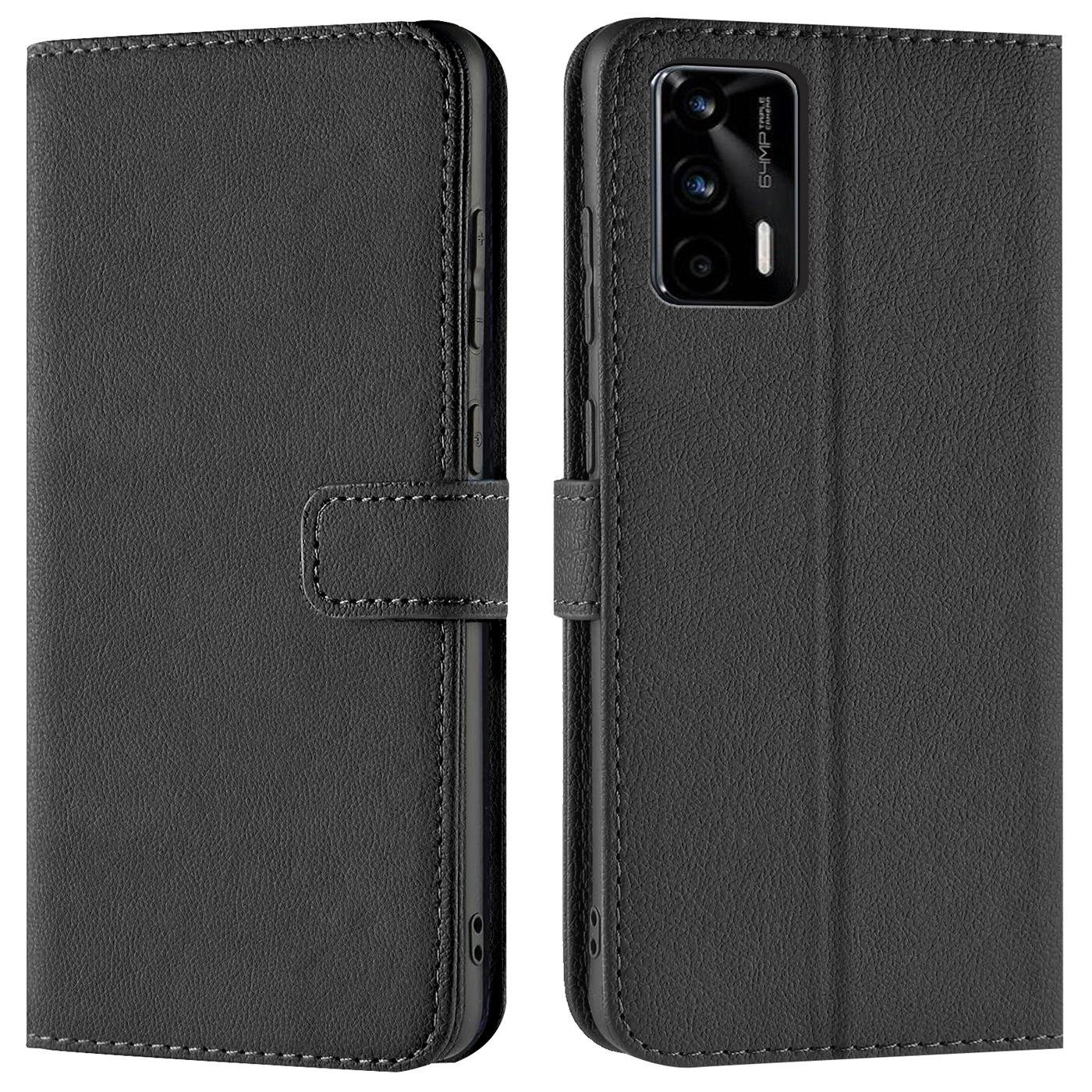 CoolGadget Handyhülle Wallet Klapp Tasche Book Case für Realme GT 5G 6,43 Zoll, Hülle Klapphülle Flip Cover Etui Schutzhülle