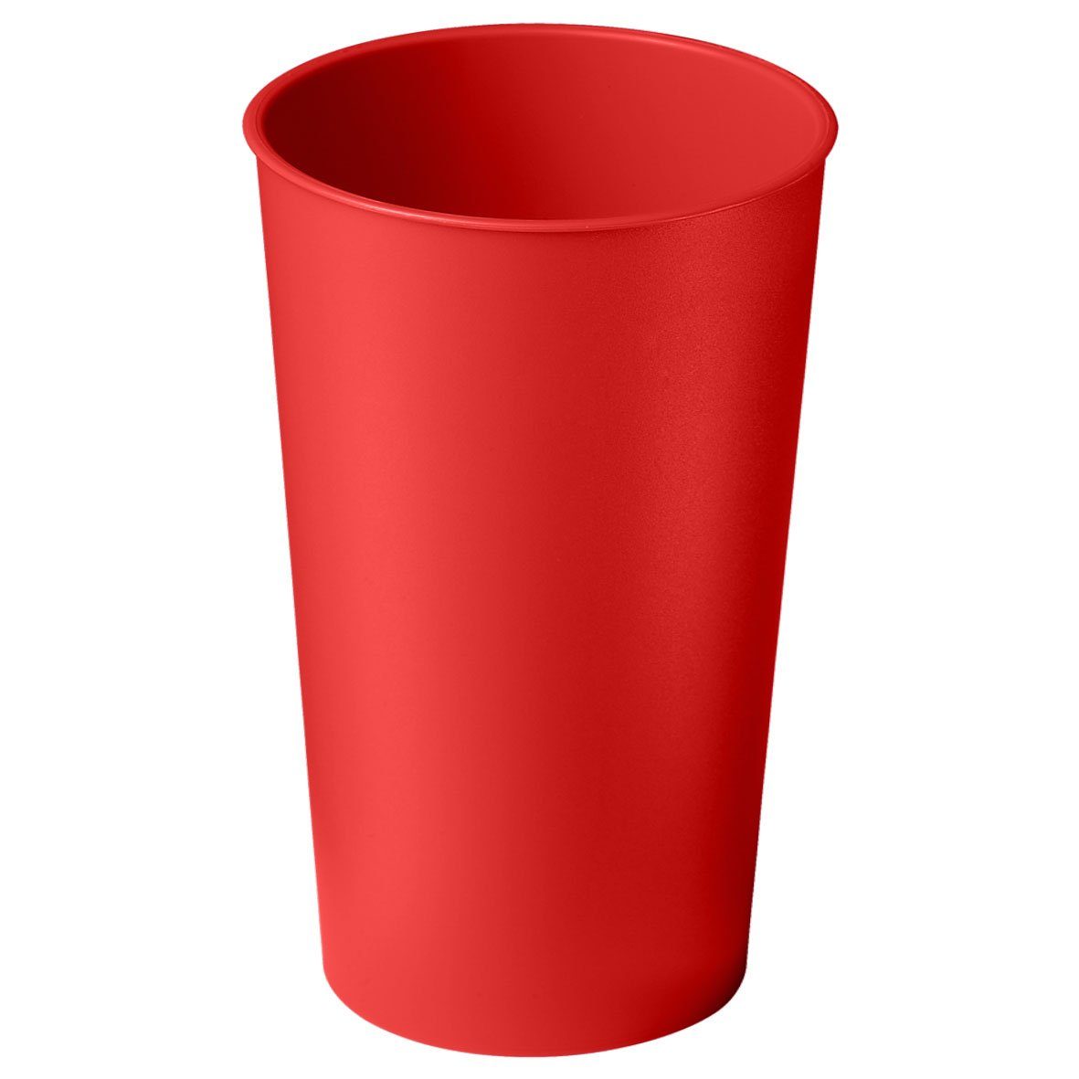 mehrweg.pro Mehrwegbecher Trinkbecher "Colour" 0,4 l, Kunststoff, (Sparset, 15-tlg., 15) standard-rot