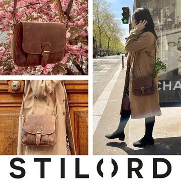 STILORD Handtasche "Violeta" Leder Umhängetasche Damen Vintage
