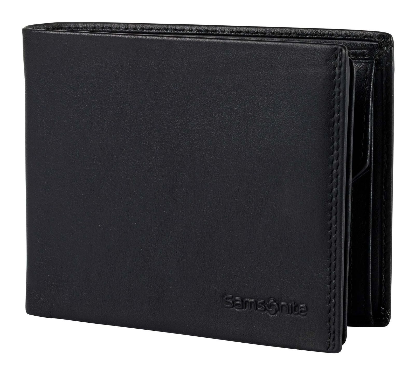 Samsonite Geldbörse 013 - B 11CC+HFL+C+2C+W Wallet, aus echtem Leder mit RFID-Blocker Schutz