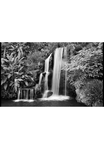 Papermoon Fototapetas »Schwarzweiss-Wasserfall« ...