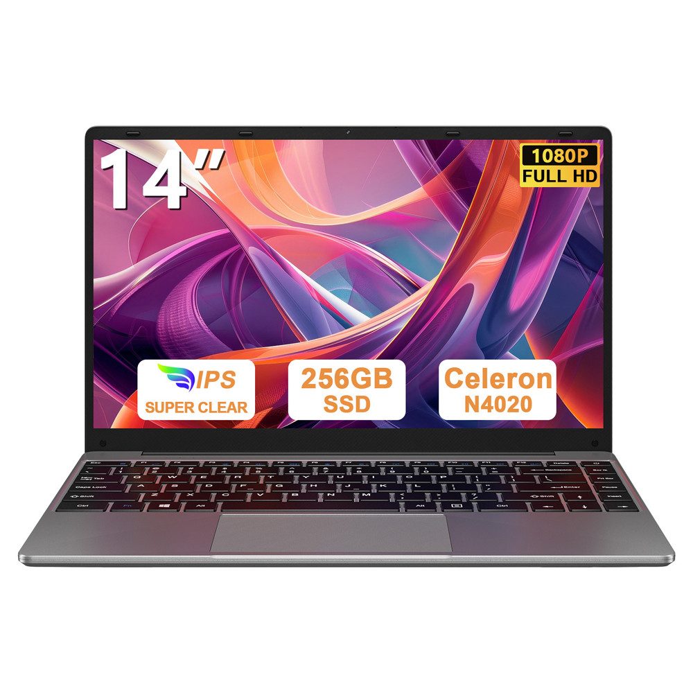 bvate B5 Laptop, 14 Zoll, N4020, 6GB RAM, 256GB/1TB SSD Notebook Notebook (35 cm/14 Zoll, Celeron N4020, Celeron N4020)
