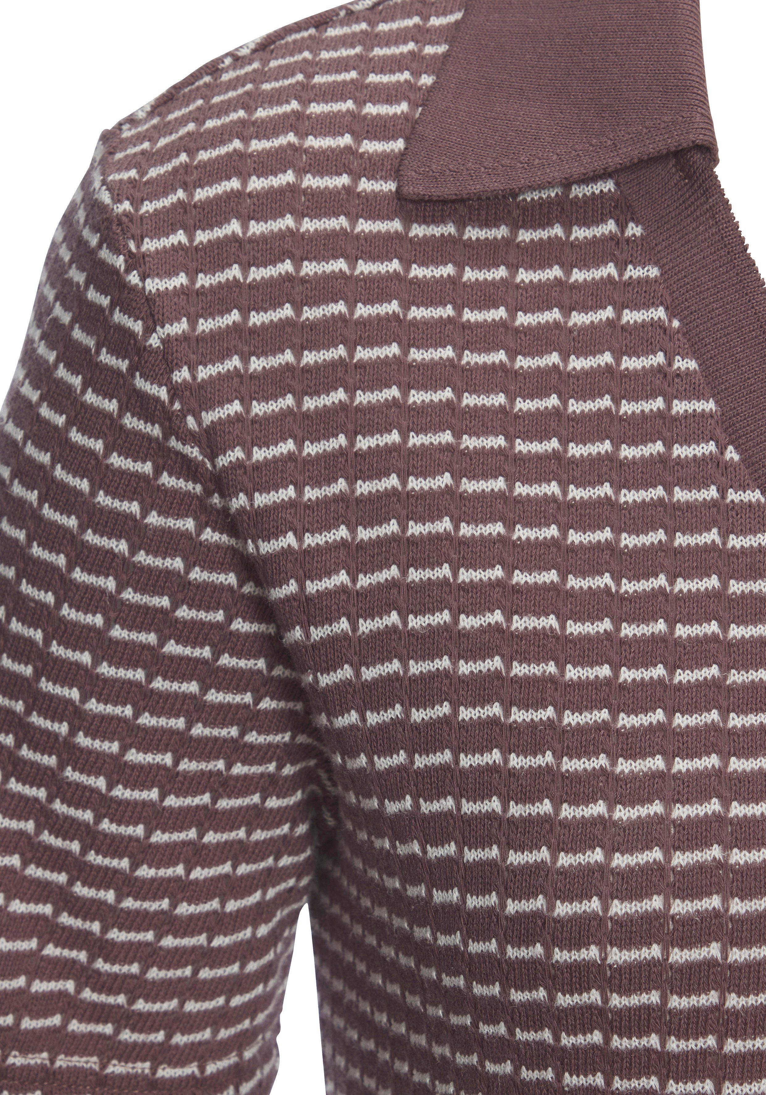 Vivance by Lascana Poloshirt aus strukturierter Strickqualität aus angenehmer Baumwollmischung – Bild 4 von 5