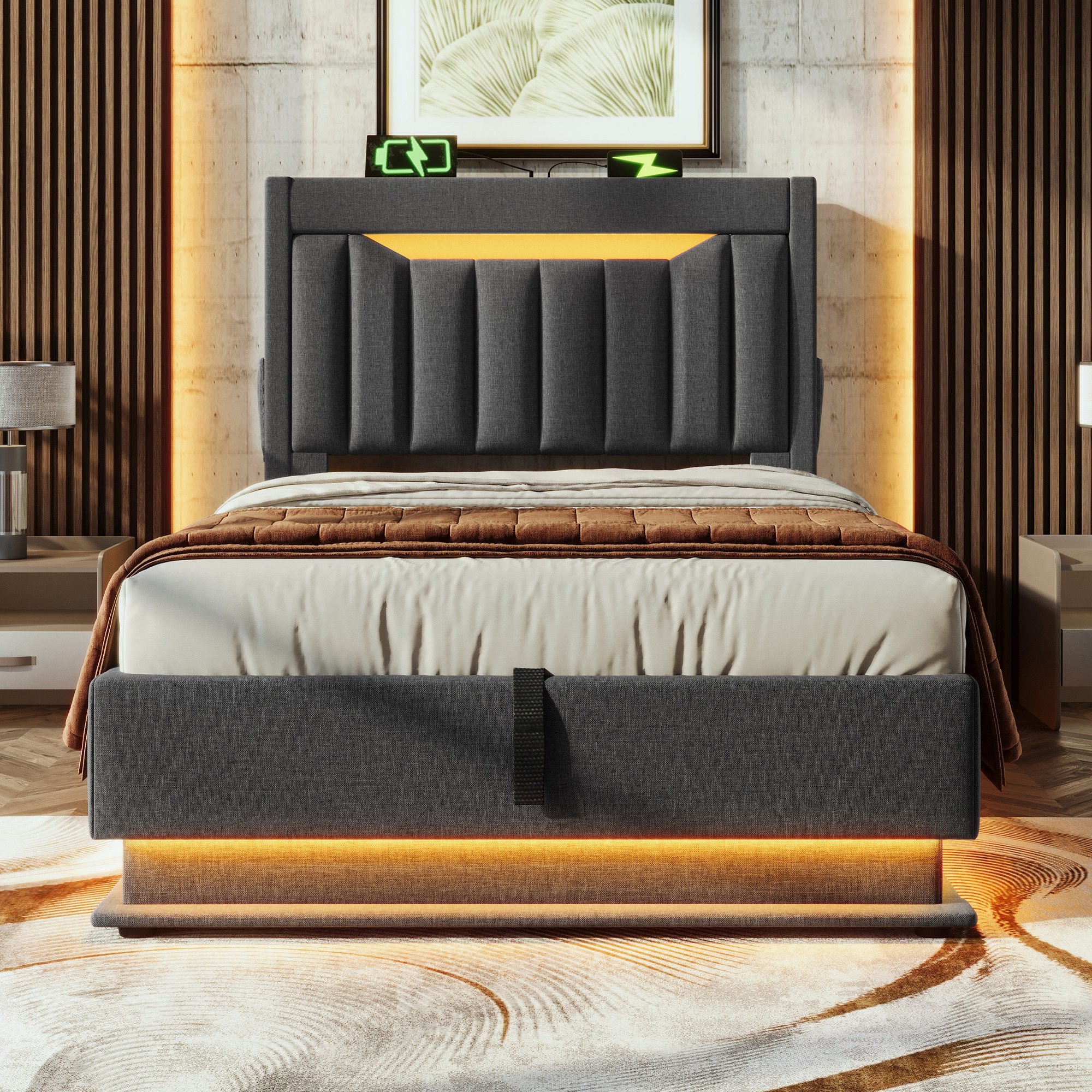 TavilaEcon Boxspringbett Modernes LED-Bett mit Smart-Funktionen, günstig online kaufen