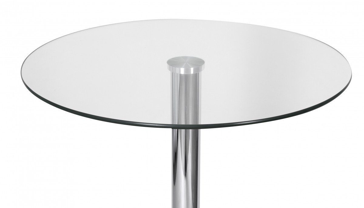 Silber Glasplatte II furnicato Farbe Bartisch Stehtisch ZAMORA Design Bistrotisch rund