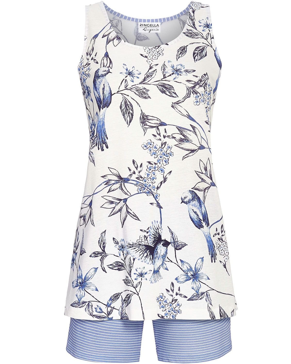 Ringella Pyjama Damen Ärmellos 'Flowers and günstig online kaufen