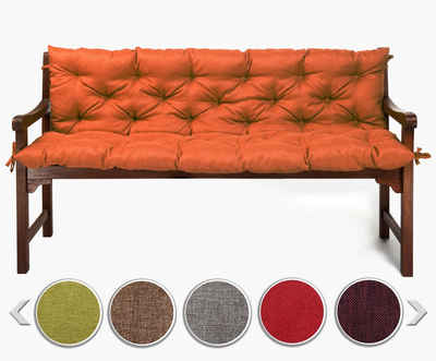 sunnypillow Bankauflage Bankauflage Stuhlkissen viele Farben und Größen zur Auswahl, 170x50x50cm orange