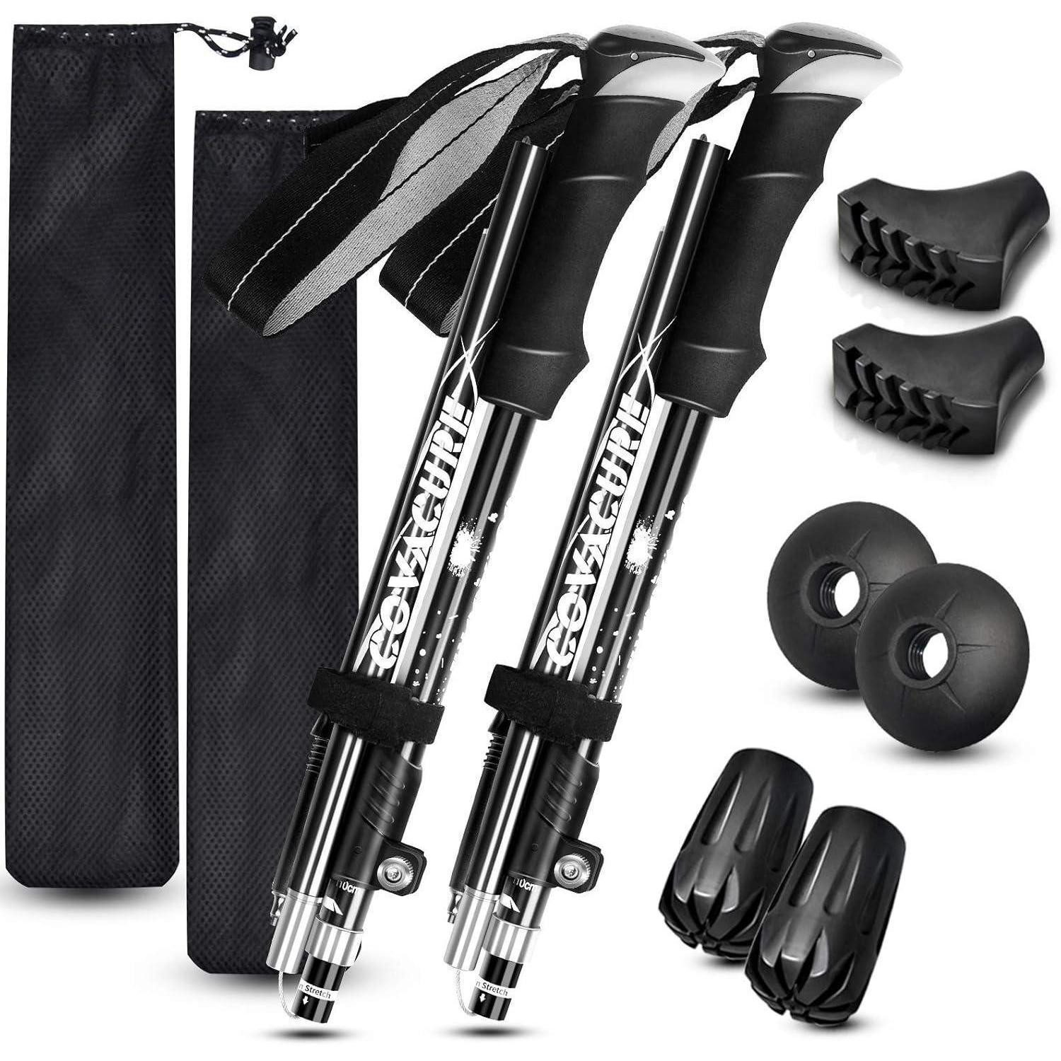 Nordic-Walking-Stöcke Premium Wanderstöcke Nordic Walking Stöcke faltbar verstellbar leicht