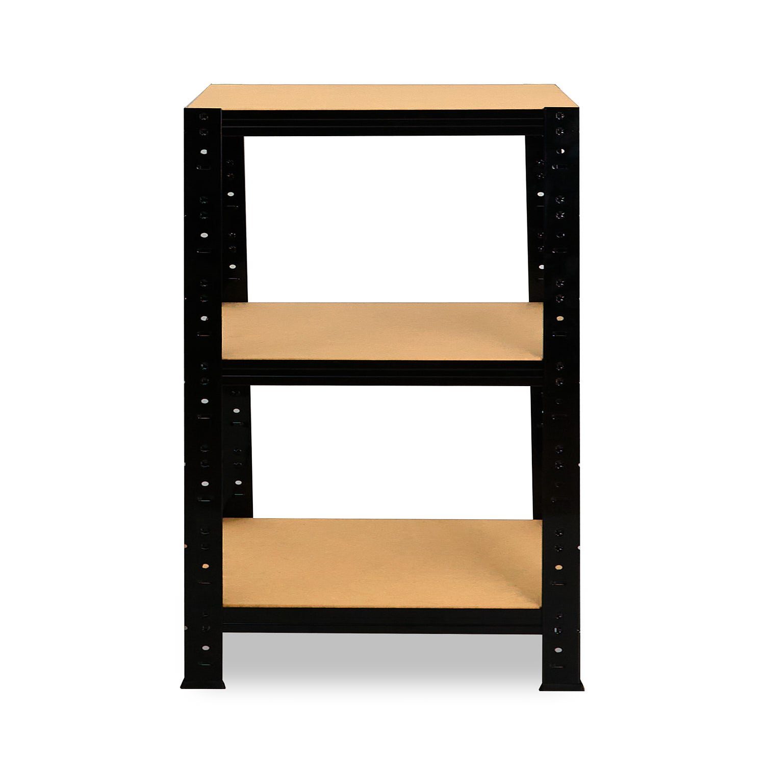 shelfplaza Schwerlastregal BLACK, 90x50x50cm schwarz, 3 Böden, Wohnraumregal oder Büroregal