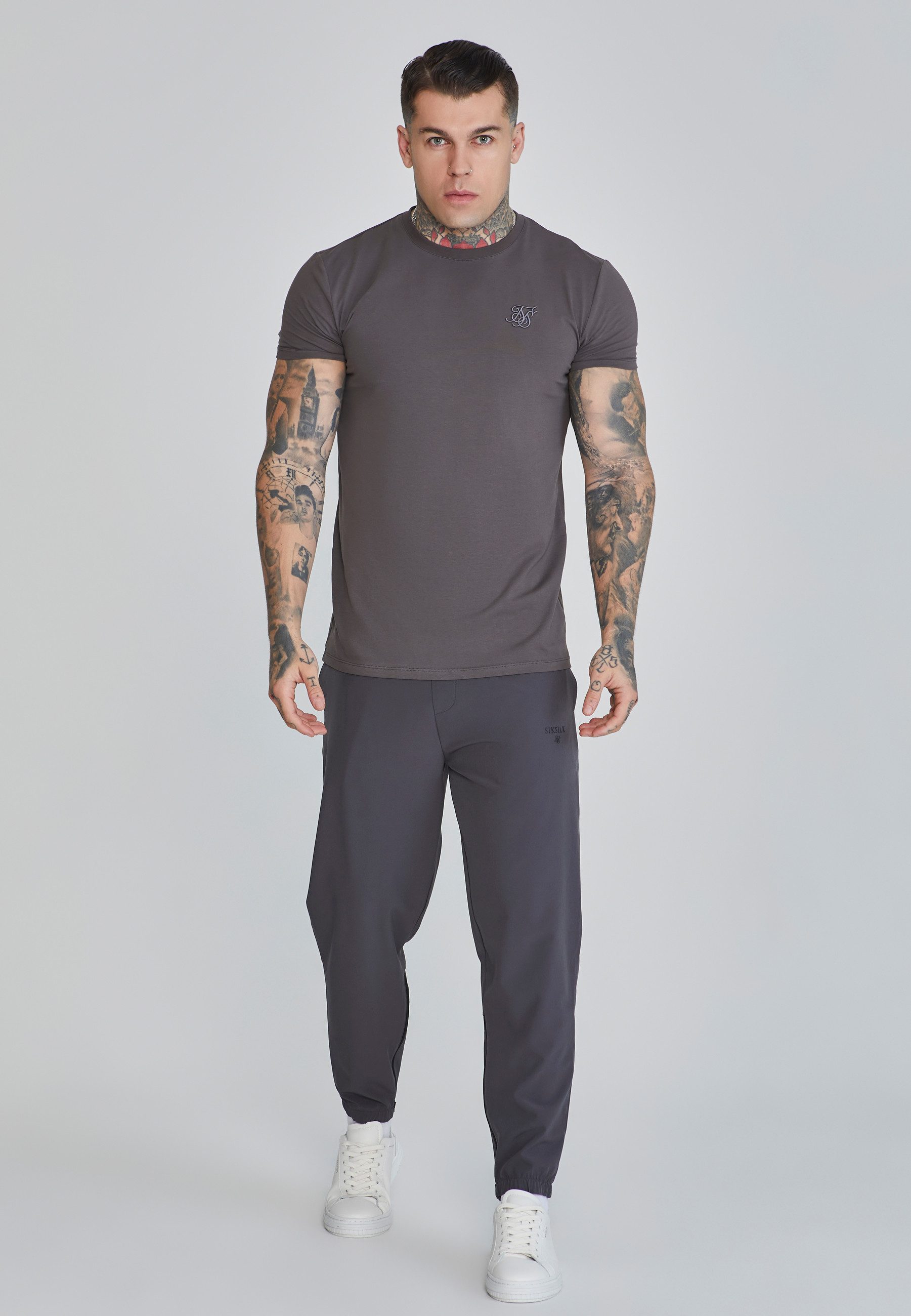 Siksilk Stoffhose SikSilk Herren Graue Smart Hose günstig online kaufen