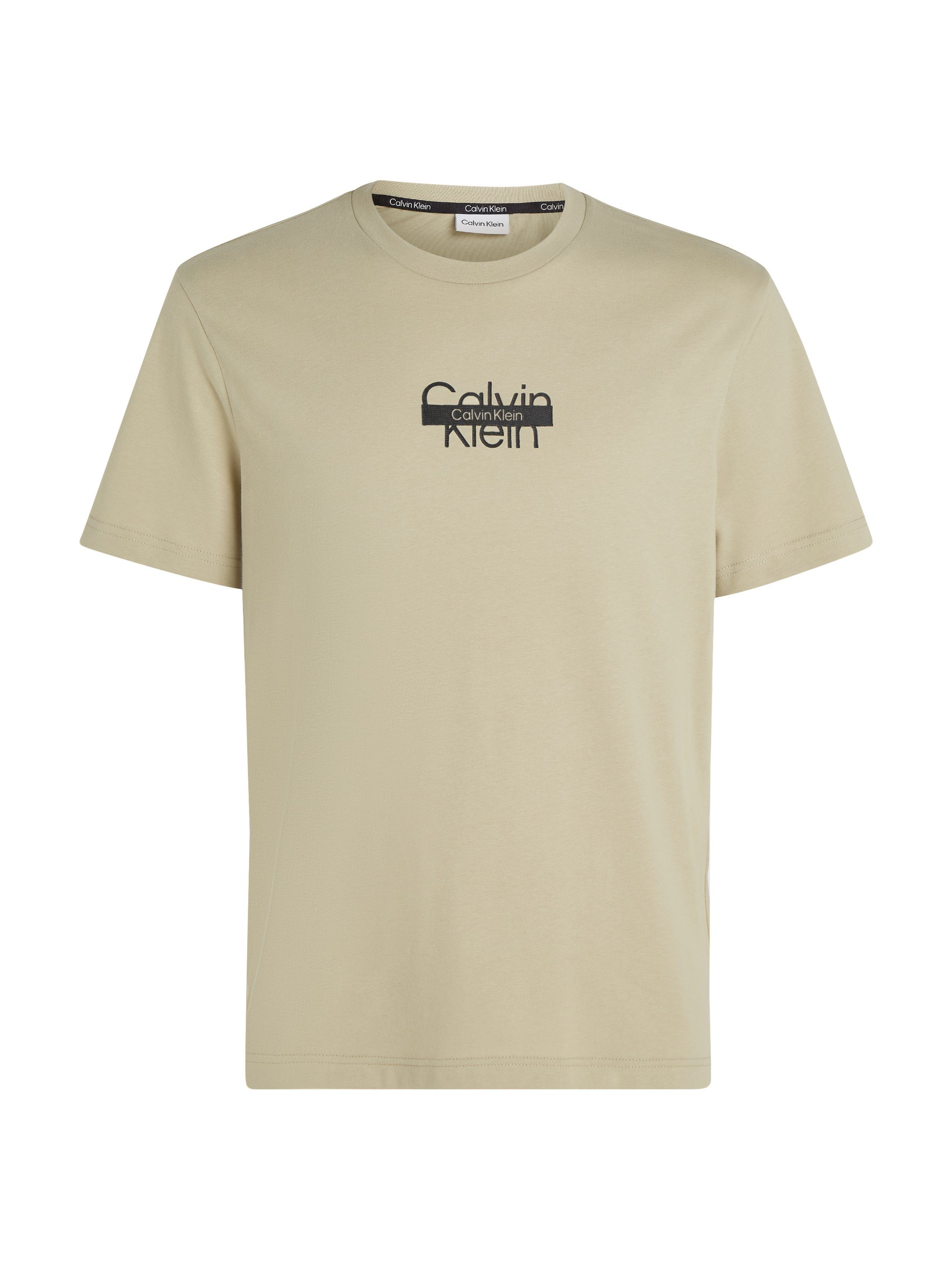 THROUGH Klein CUT T-Shirt T-SHIRT Calvin Eucalyptus LOGO