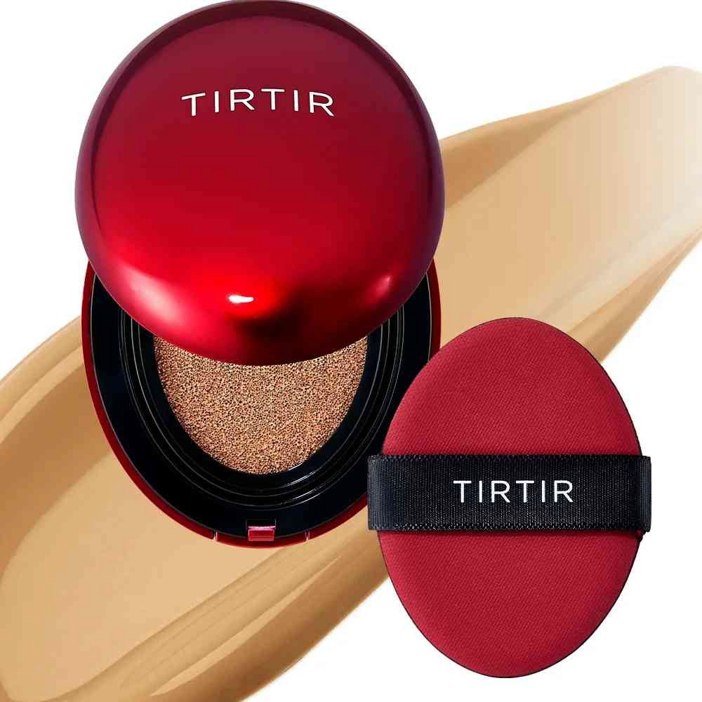 TIRTIR Foundation TIR TIR, Mask Fit Red Cushion 29N Natural Beige - 18 g, Feuchtigkeitsspendendes Cushion-Make-up mit langanhaltendem Finish