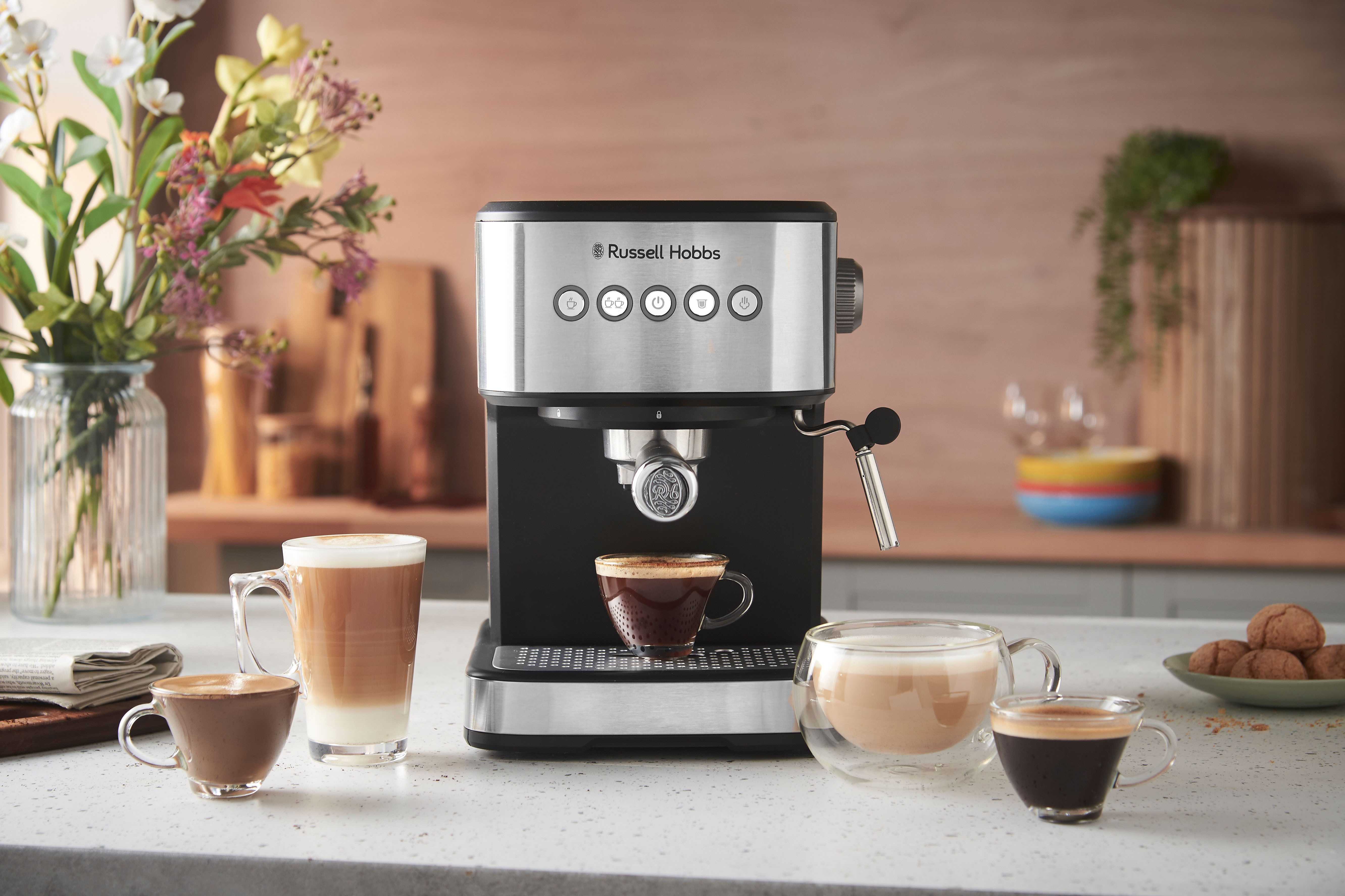 RUSSELL HOBBS Espressomaschine, 1.100 Watt, 1,5-l-Wassertank