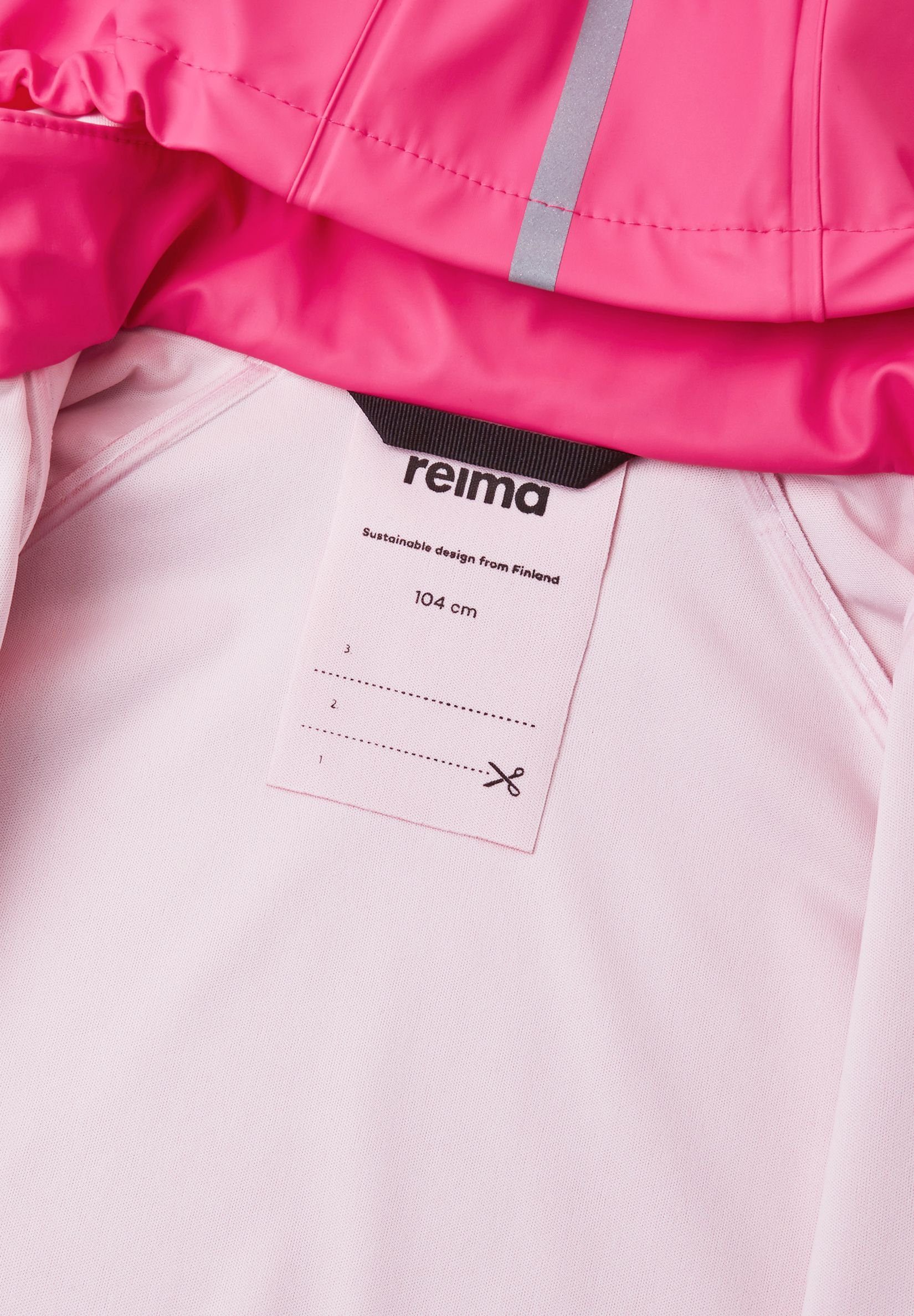 reima Regenjacke LAMPI Regenjacke wasserdicht, PVC-frei, mit reflektierenden Details – Bild 4 von 5
